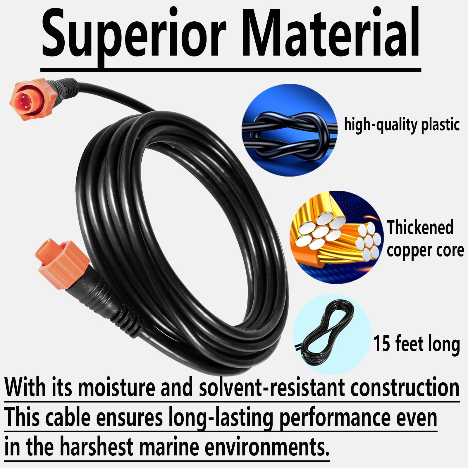 Bonbo 127 29 Replacement For Lowrance Ethext 15Yl Ethernet Cable 3004.7036