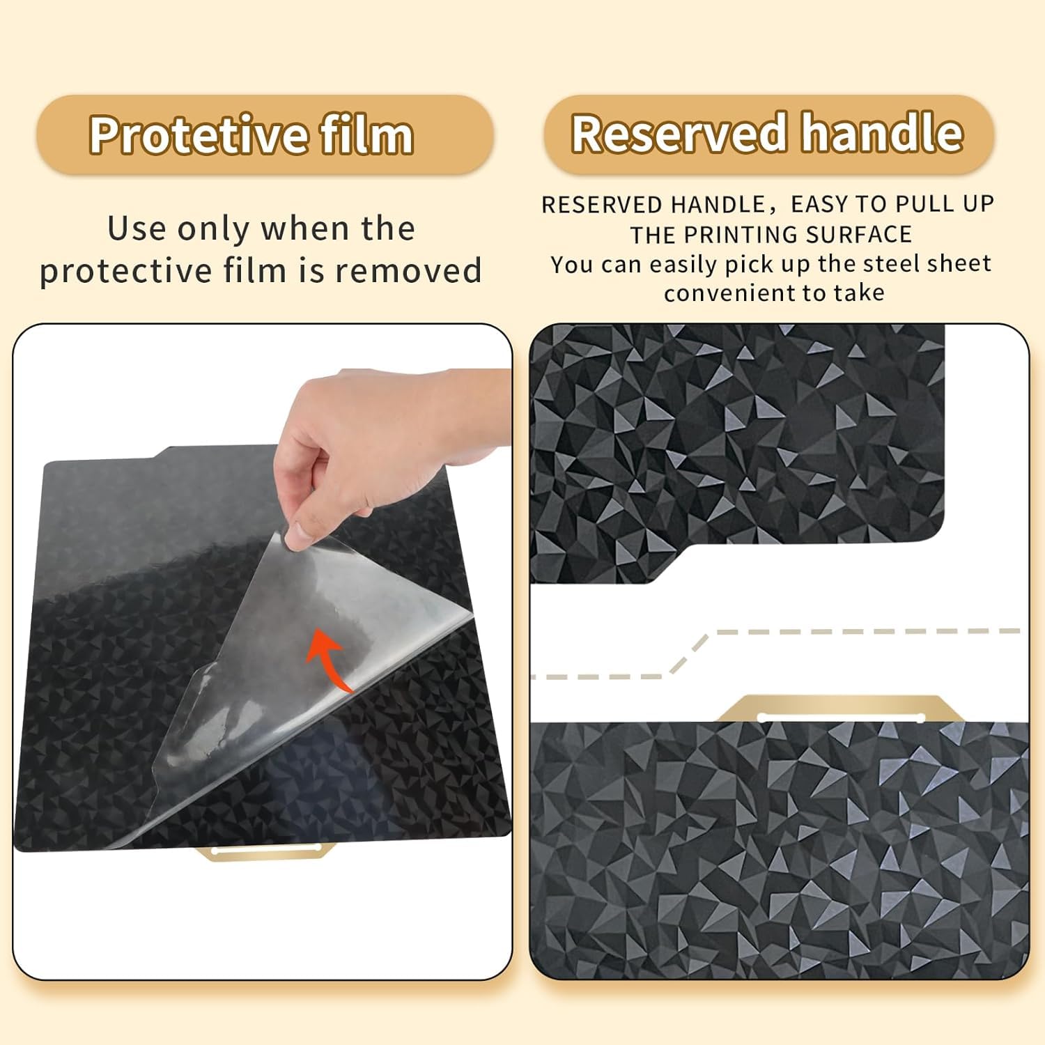 Ideaformer 3D Peo+Pei Build Plate For Bambu Lab X1 Carbon/X1/P1P/P1S/A1, 257X257Mm Double Sided Peo+Pei Spring Steel Plate Flexi