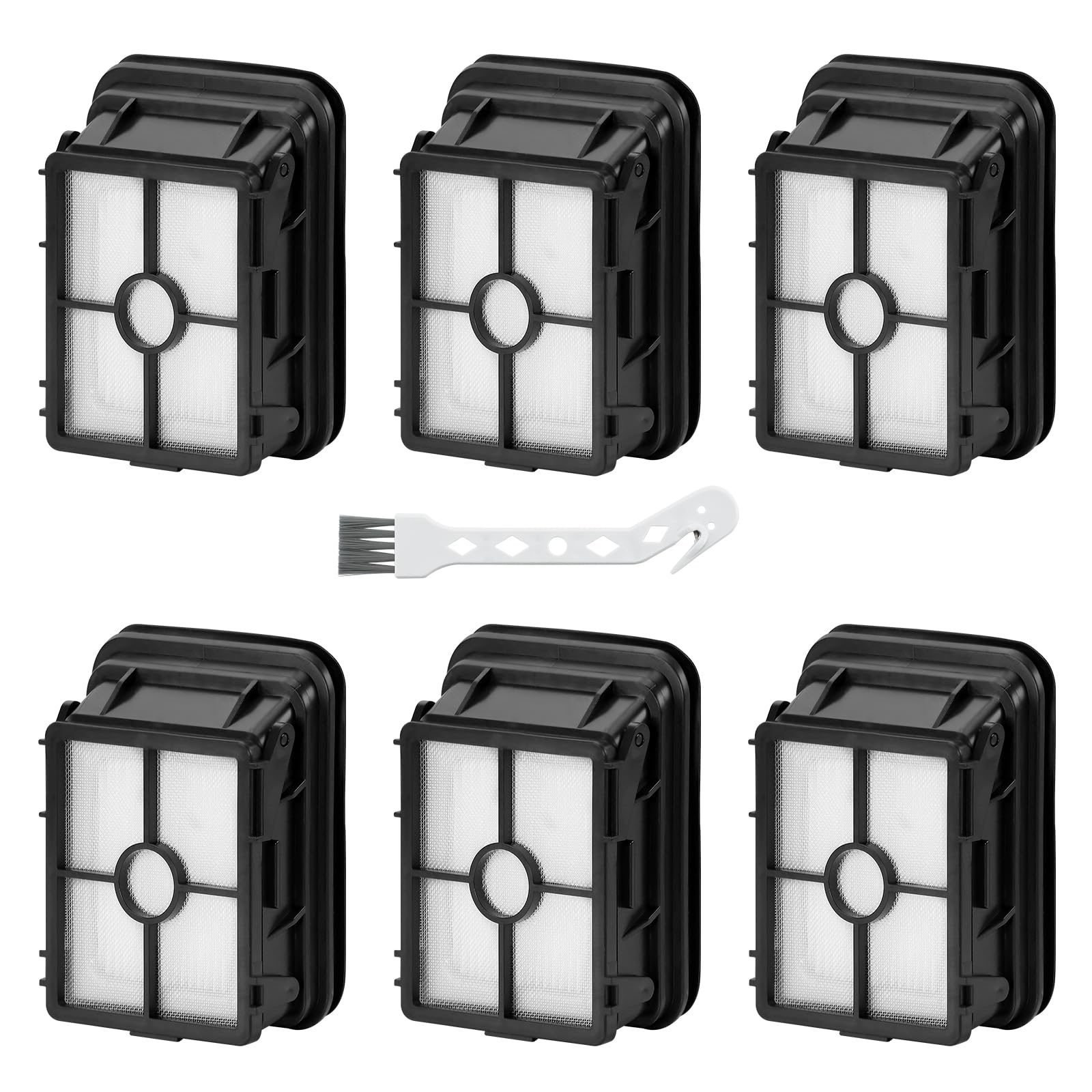 6 Pack Cross Wave Pet Pro Filter Replacement Parts For Bissell Crosswave Pet Pro Multi Surface Vacuum Cleaner 1785 1785A 2211W 2