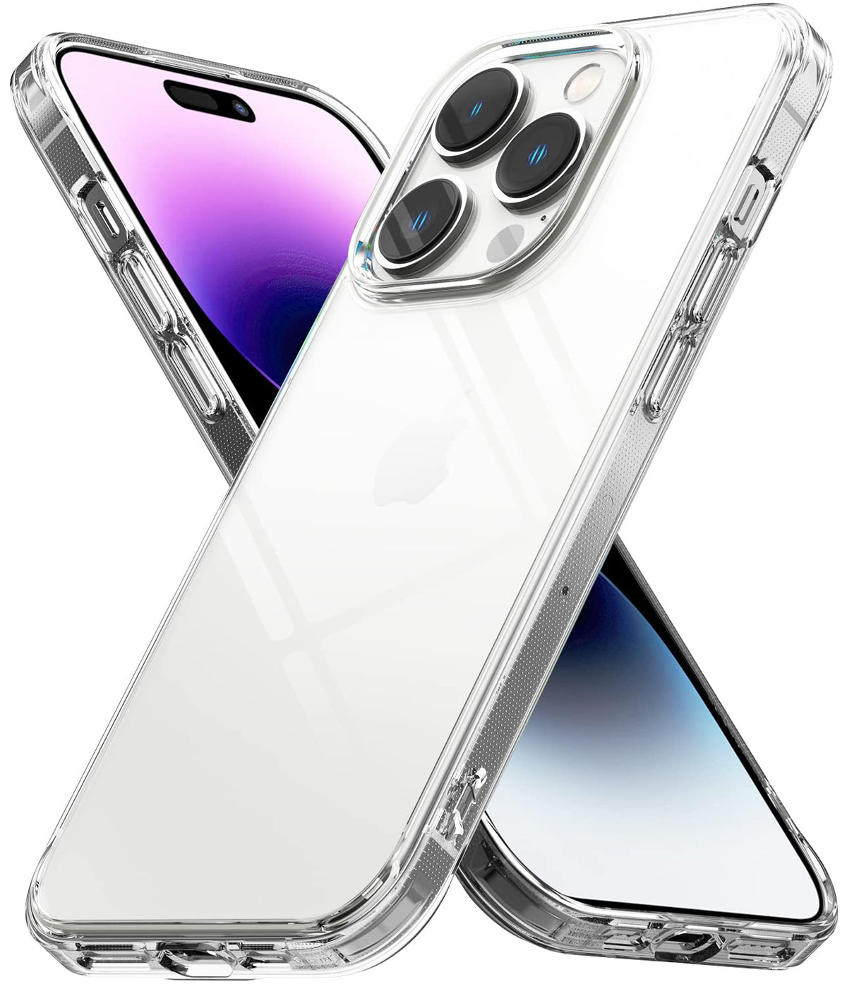 Ringke Fusion Compatible With Iphone 14 Pro Max Case, [Built In Lanyard Holes] Transparent Shockproof Bumper Raised Bezel Sturdy