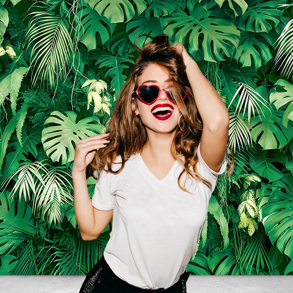 Maqtt 9X6Ft Jungle Palm Wildlife Park Photography Background Baby Shower Friends Party Family Party Decor Photo Backdrop Green T