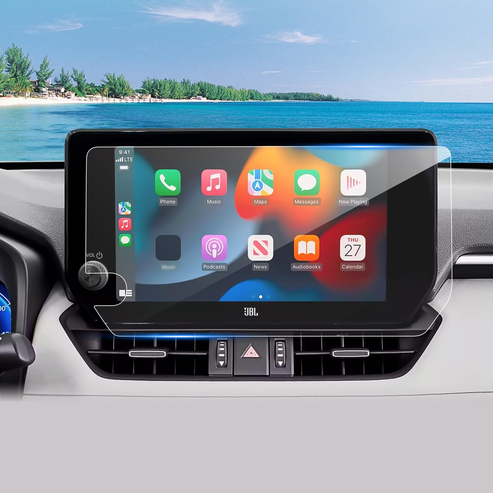 Coleya (2Pack) 2023 2024 Rav4/Rav4 Hybrid Screen Protector For Toyota Rav4 10.5 Inch Touch Screen, 2024 2023 Rav4 (Xle Premium/A