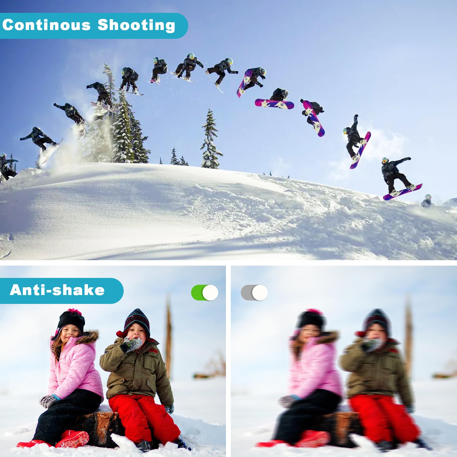 Waterproof Digital Camera, Underwater Camera With 32Gb Card(Installed), 4K Fhd 48Mp Dual Screen Selfie Under Water Camera For Ph