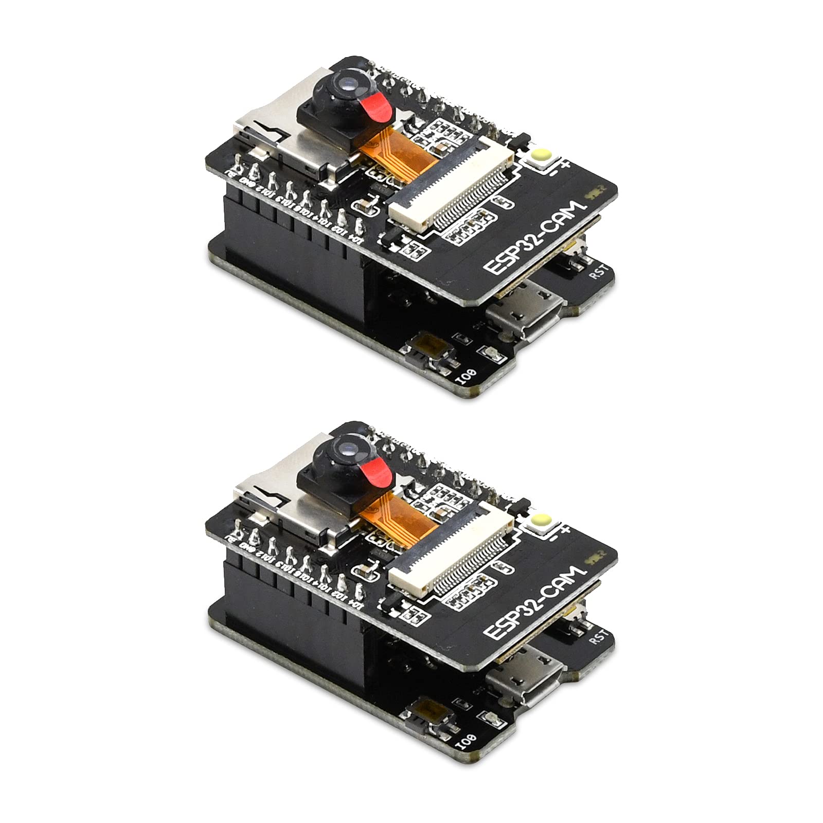 2Pcs Esp32 Cam Mb, Aideepen Esp32 Cam W Bt Board Esp32 Cam Mb Micro Usb To Serial Port Ch 340G With Ov2640 2Mp Camera Module Dua