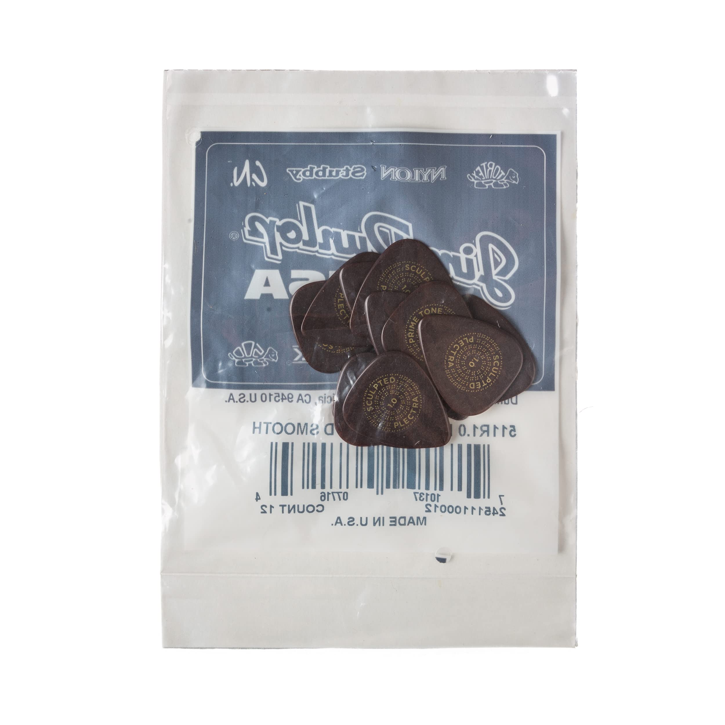 Jim Dunlop Primetone Standard 1.0Mm Sculpted Plectra (Smooth)   12 Pack