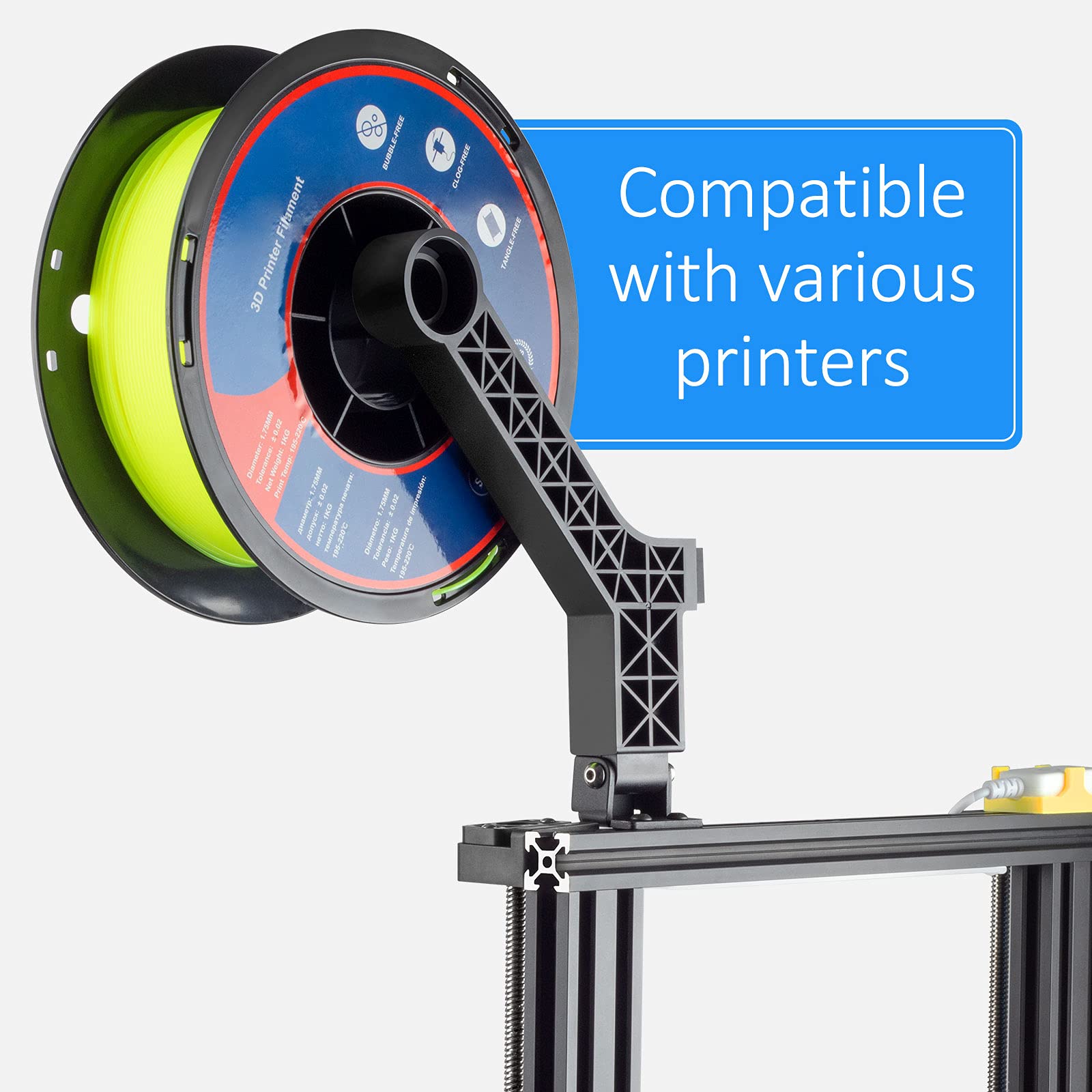 Creality Ender 3 Rotatable Filament Spool Holder Upgrade Built In Bearing 3D Printer Bracket For Ender 3,Ender 3 V2,Ender 3 Pro,