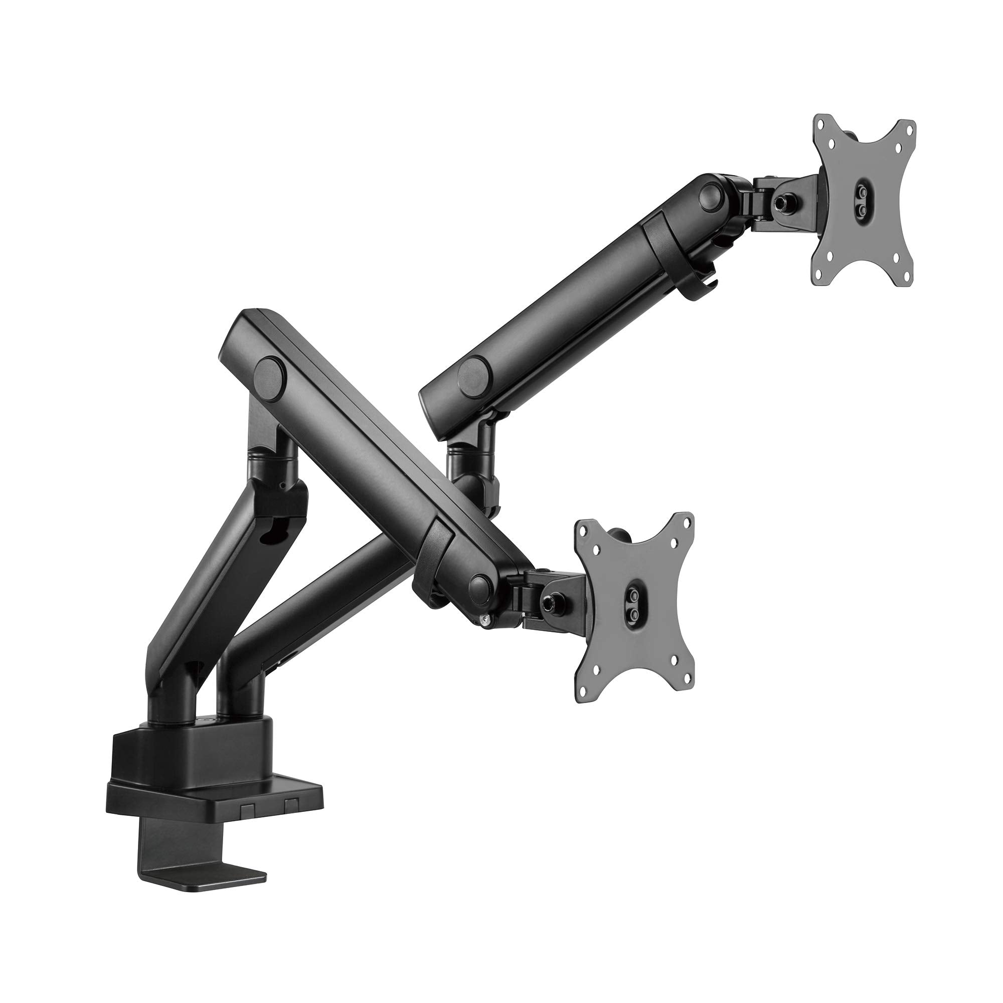 Siig Aluminum Mechanical Dual Monitor Arm Mount   Height Adjustable Desk Mount For 17In To 32In Screens   176Lbs Each Arm   Vesa