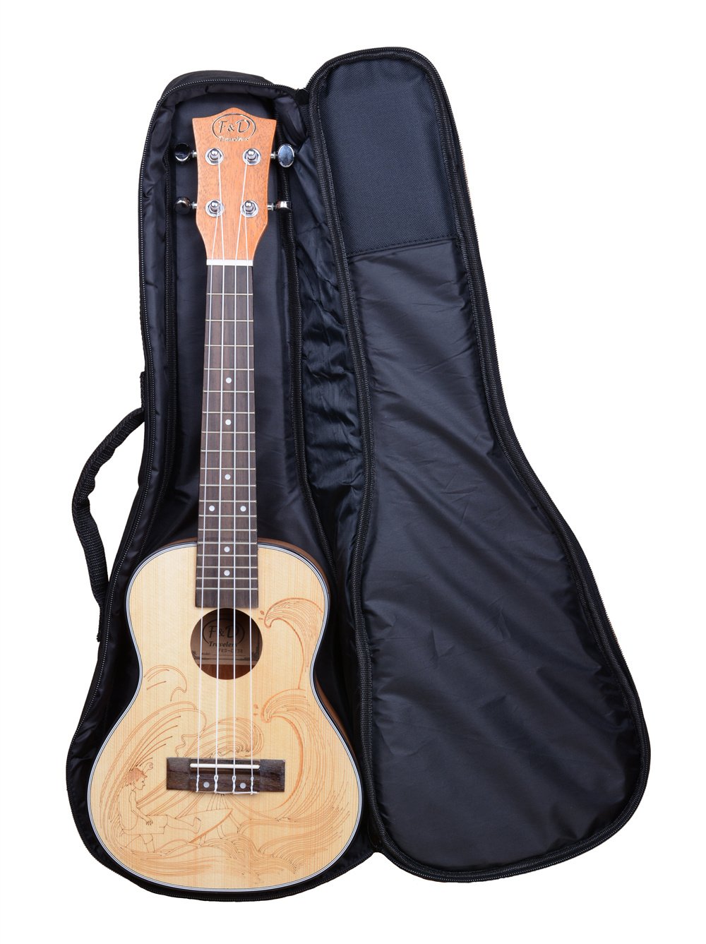 HOT SEAL 26 Inch Ukulele Case Bag, Waterproof Cotton, Bohemia No.2, Model US-ZR-ukbag-bohe226
