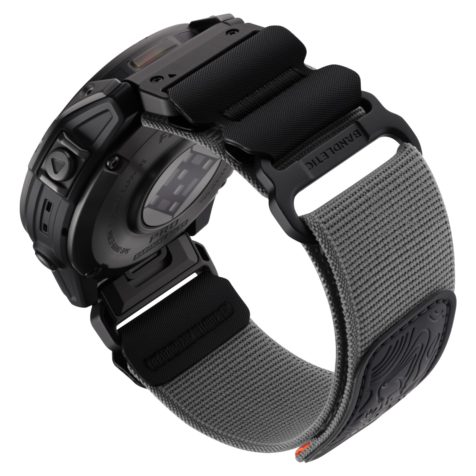 Bandletic Quick Fit 22mm Watch Bands Compatible with Garmin Fenix 8 47mm Band - Tactical Nylon Strap for Fenix 7 6 Pro/5 Plus/In