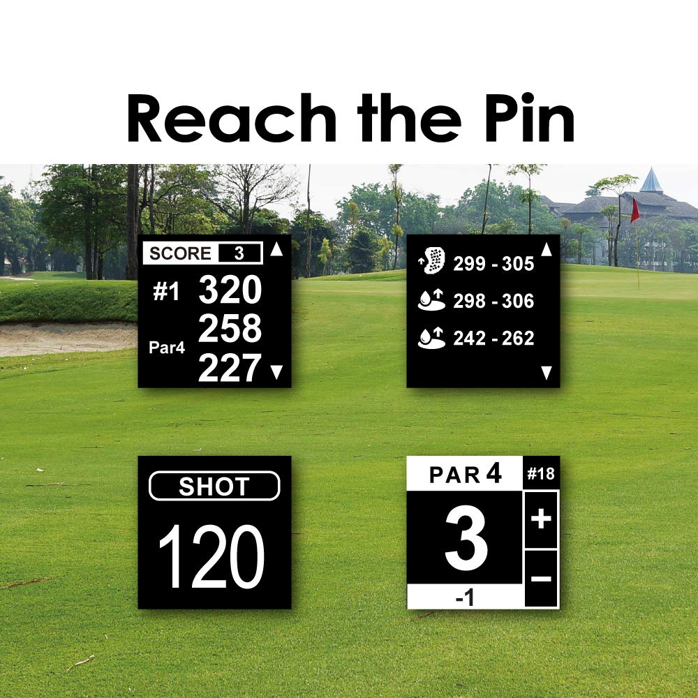 Canmore Tw353 Golf Gps Watch For Men And Women, High Contrast Lcd Display, Free Update Over 41,000 Preloaded Courses Worldwide,