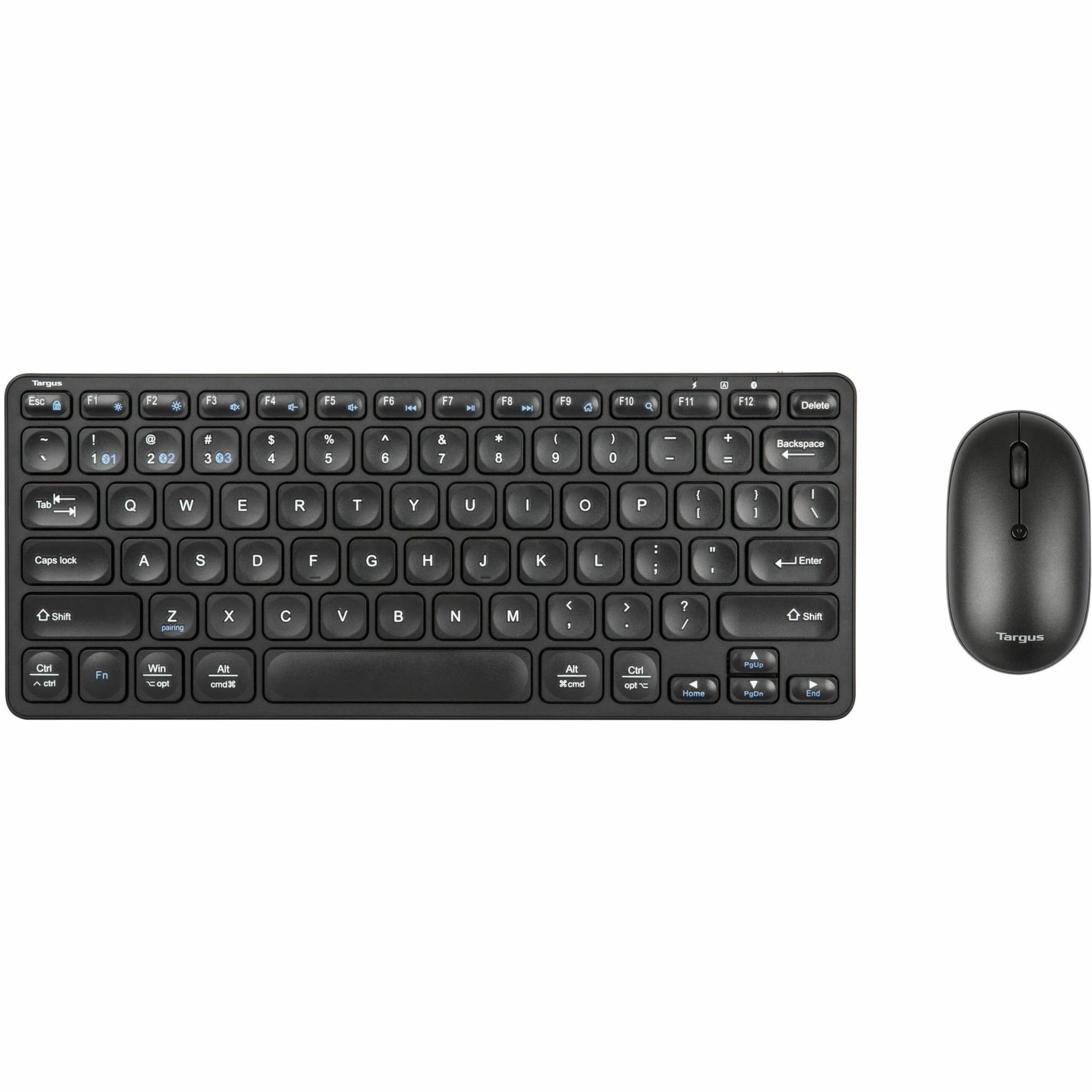 Targus Compact Keyboard And Compact Mouse Bundle, Black (Akb862 + Amb581)