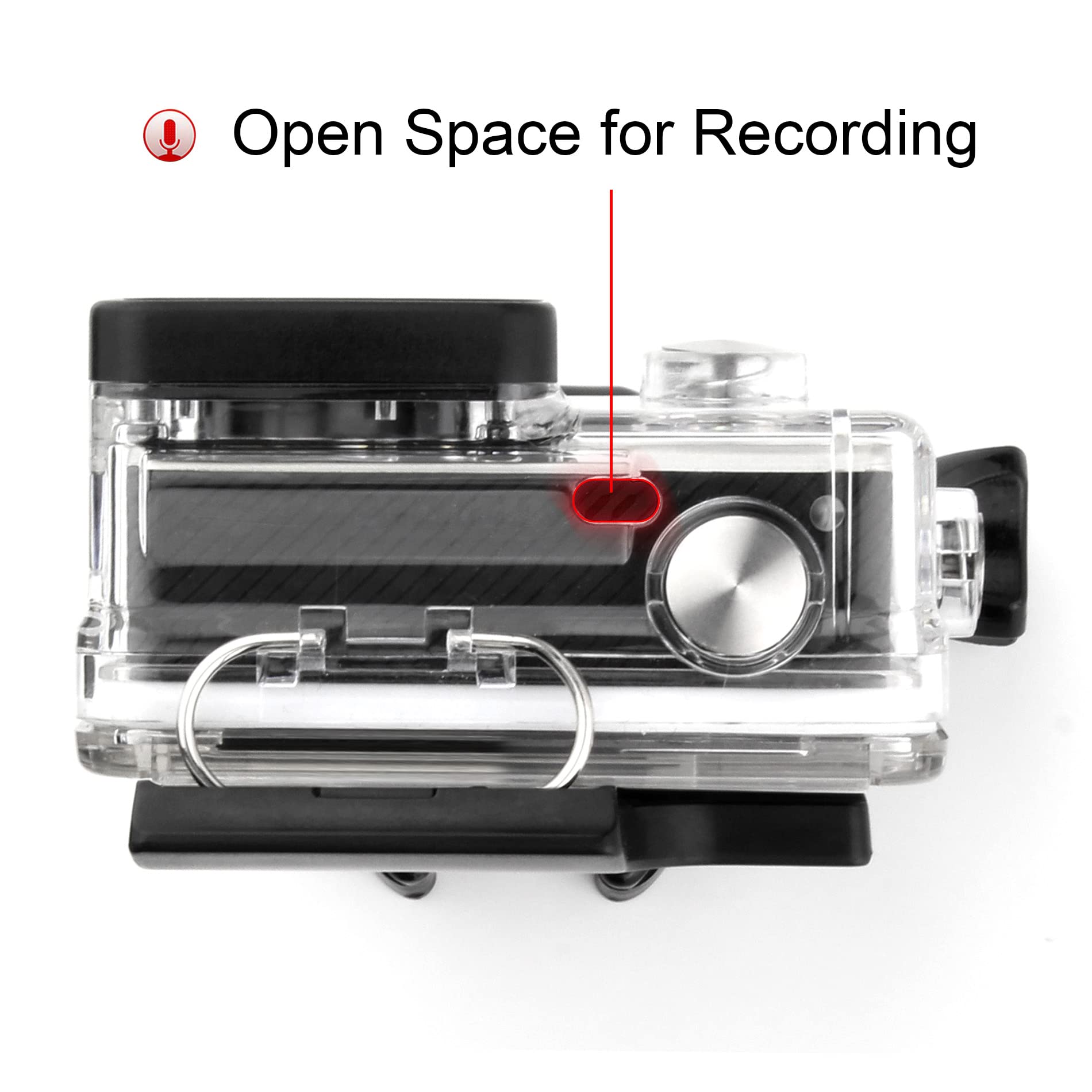 Soonsun Side Open Protective Skeleton Housing Case For Gopro Hero 4 Black, Hero 4 Silver, Hero 3+, Hero 3 Cameras   Lcd Screen T