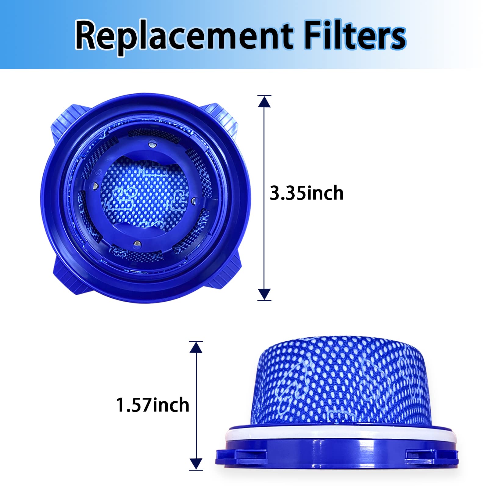 Jet 75 Vacuum Filters Replacement Parts 3 Pack For Samsung Jet 70 Jet 70+ Jet 75 Jet 75+ Jet 90 Jet 60 And Vs9000Rl Vacuum Clean