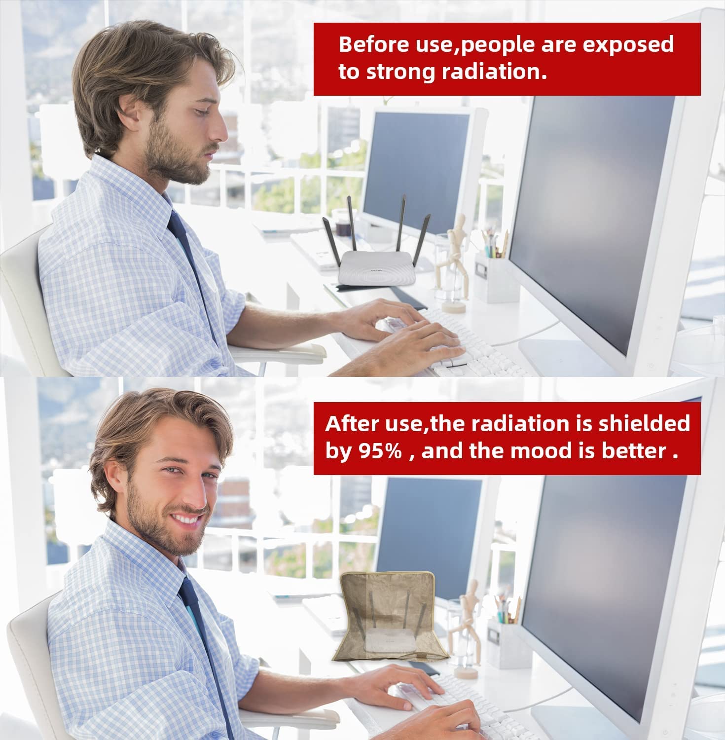 Wifi Router Cover,Smart High Protection Router Cover, Versatile Shielding Wifi Guard(14In X 15.5In)