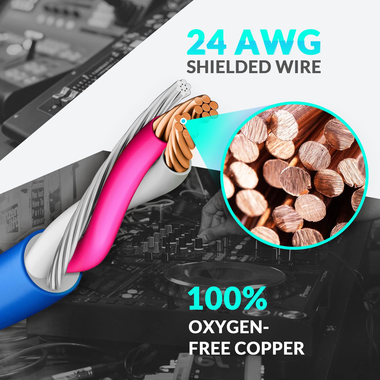 Augioth 4 Channel Xlr Snake Cables 10Ft, Color Coded Xlr To Xlr Patch Cable,Xlr Male To Female Xlr Cable Audio Extension Cable,X