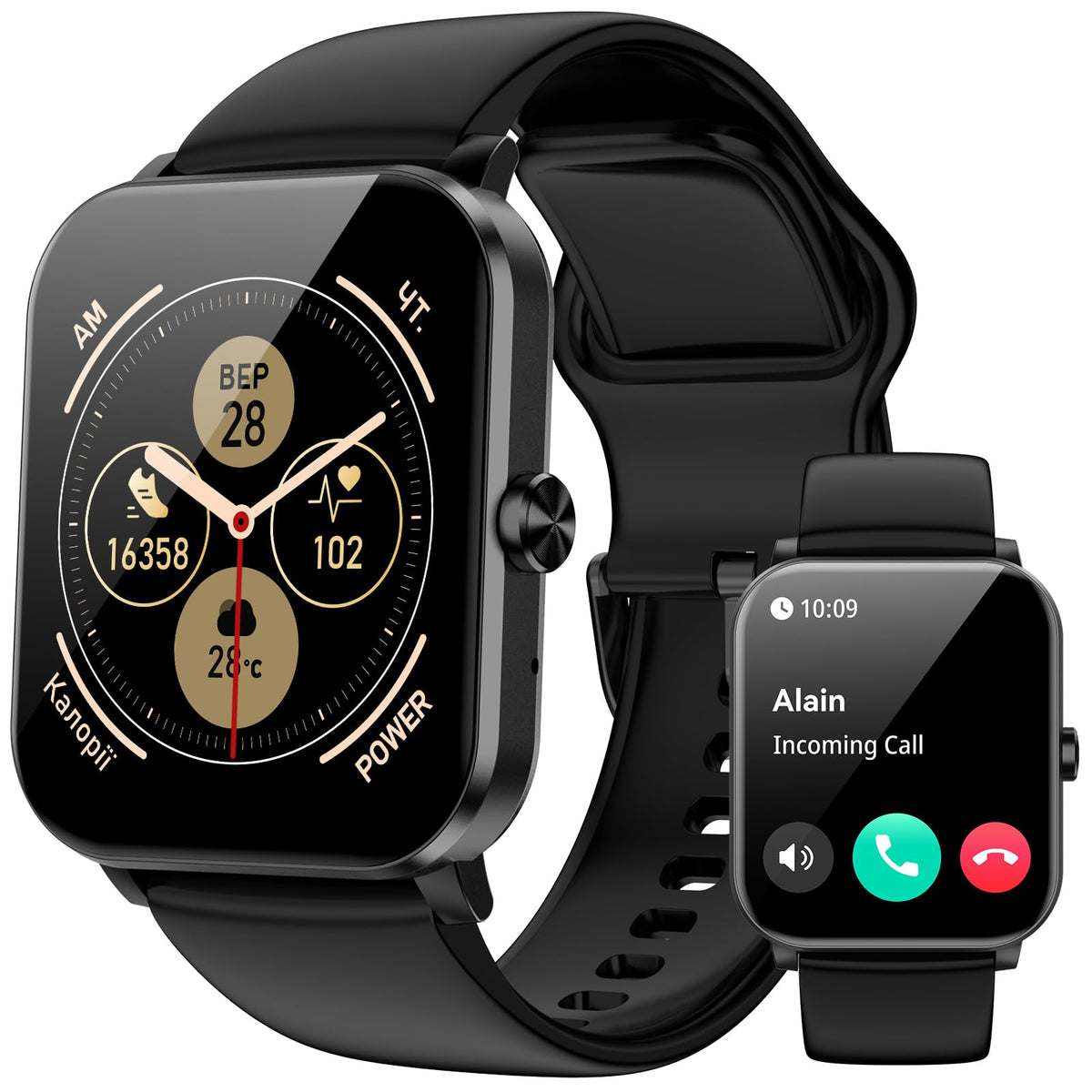 Smart Watch, Smartwatches For Men Women, 1.85''Hd Fitness Tracker (Answer/Make Calls), 120+ Sport Modes, Ip68 Waterproof Fitness
