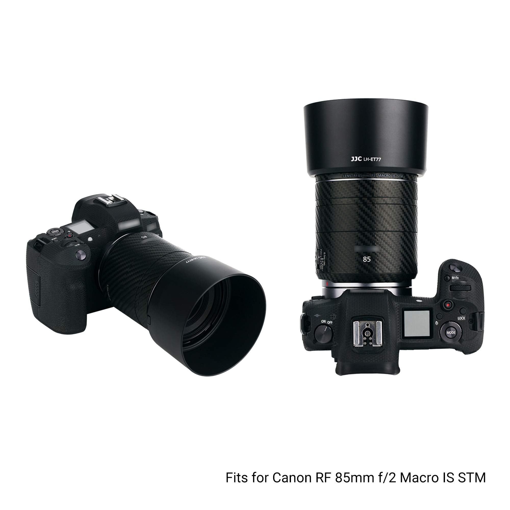 Reversible Rf 85Mm Bayonet Lens Hood Shade For Canon Rf 85Mm F/2 Macro Is Stm Lens On Canon Eos R Rp R5 R6 Replaces Canon Et 77