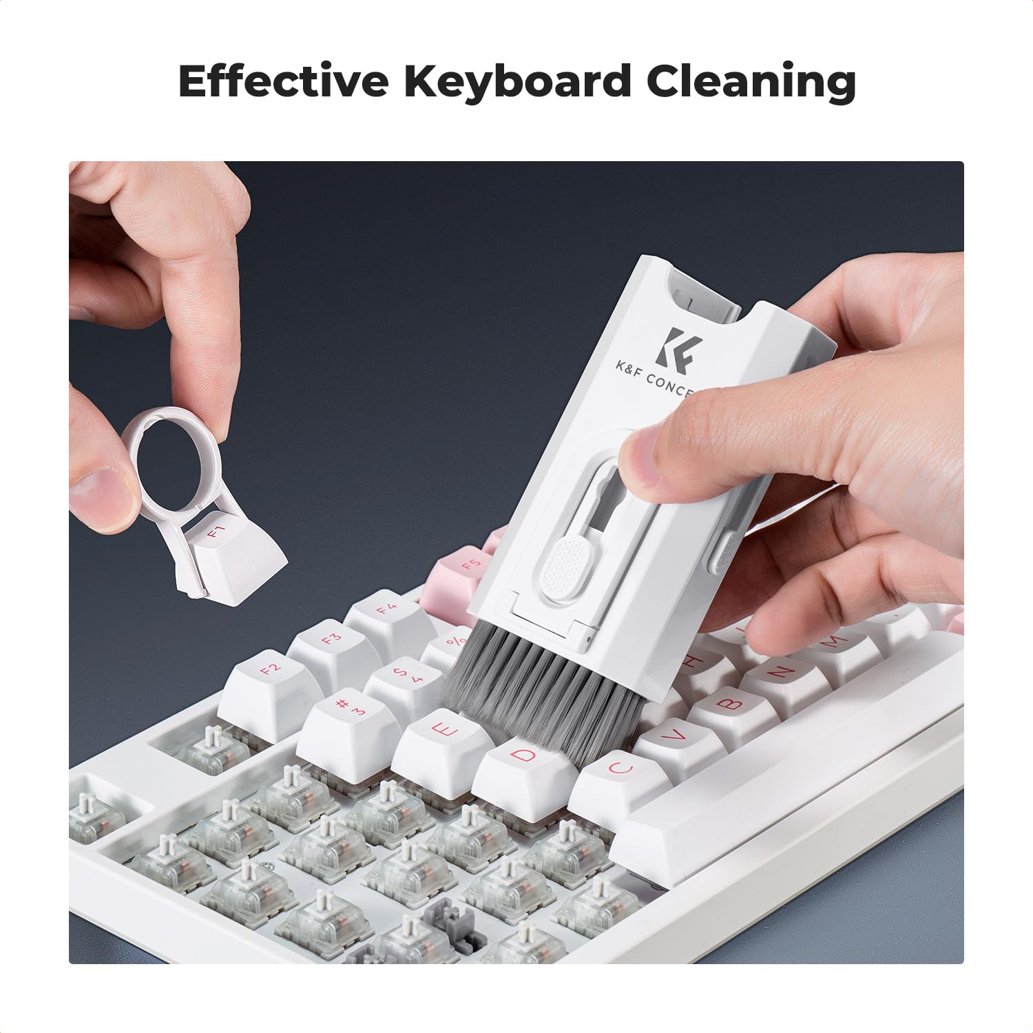 K&F Concept 8 In 1 Airpods Electronic Cleaning Kit Keyboard Laptop Cleaner, Multifunctional Cleaning Tool For Iphone Airpods Mac