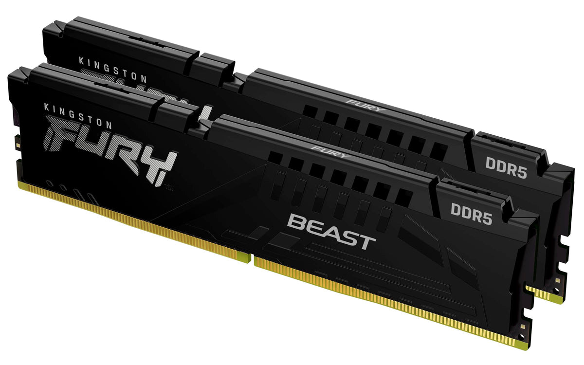 Kingston Fury Beast 32Gb (2X16Gb) 6000Mt/S Ddr5 Cl30 Desktop Memory | Amd Expo | Plug N Play | Kit Of 2 | Kf560C30Bbek2-32