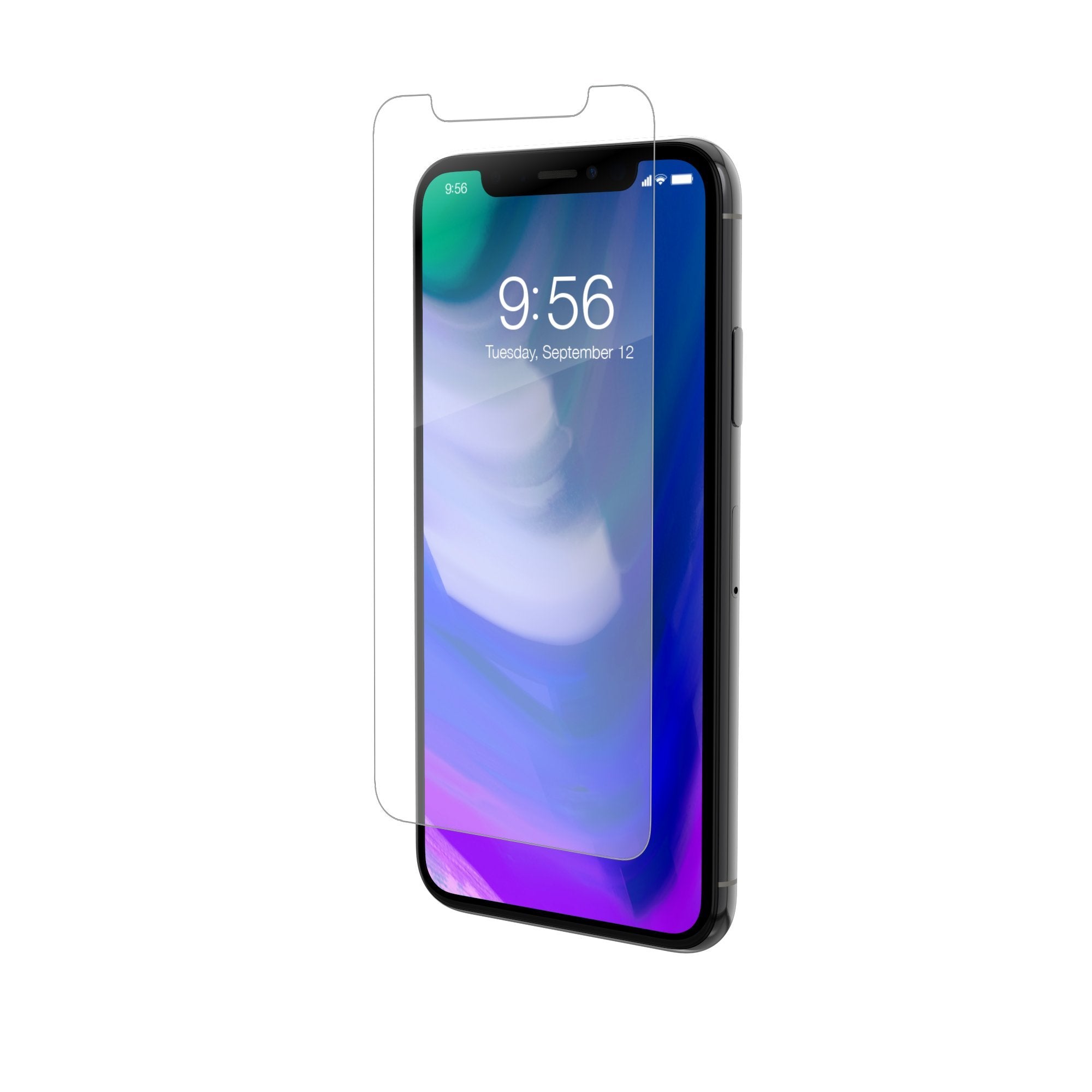 ZAGG InvisibleShield Glass Defense - Lightwieght Tempered Glass Screen Protector - Made for Apple iPhone X / XS - Case Friendly