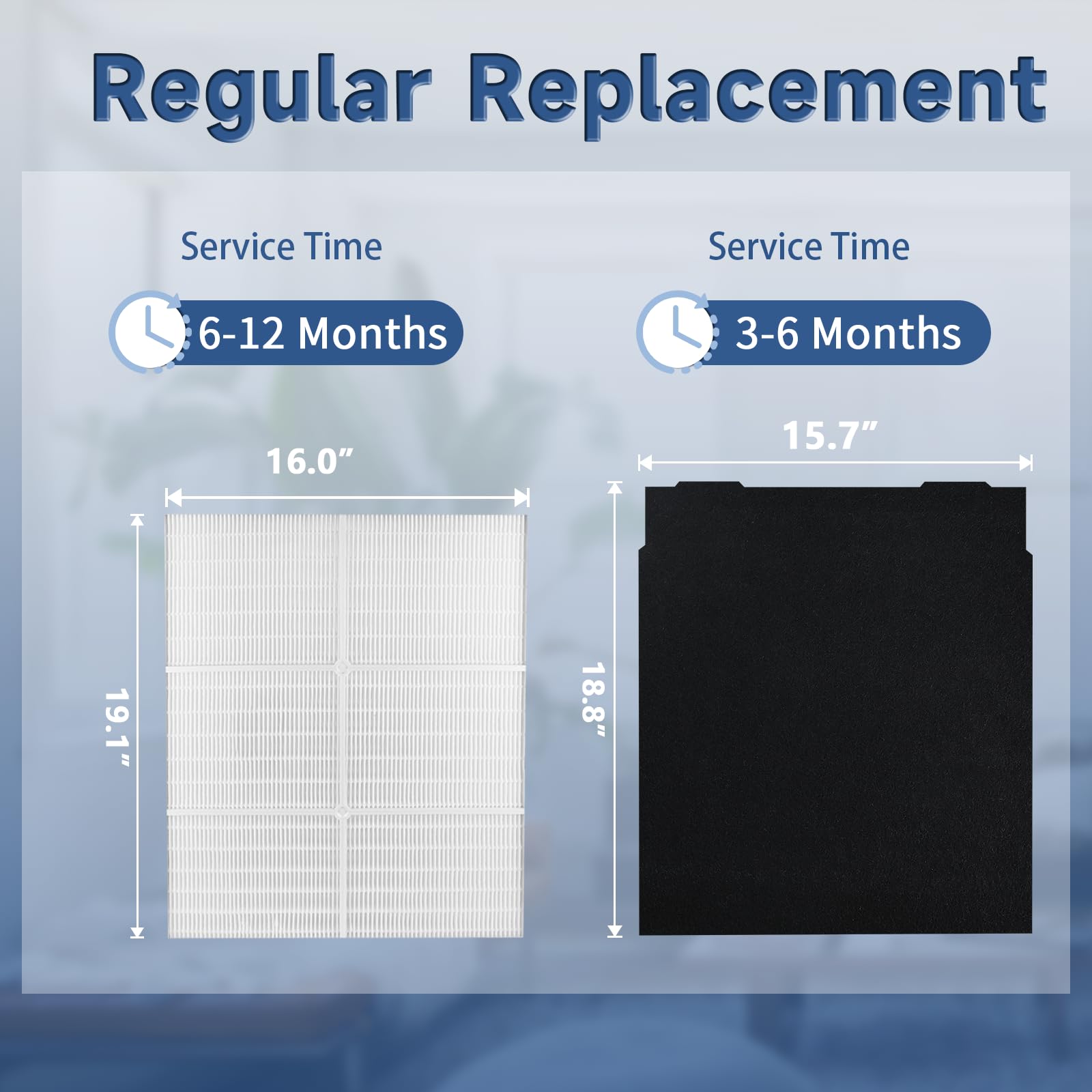 Hepa Filter Replacement For Whirlpool Whispure Air Purifier Ap450 Ap510 Ap51030K Ap51030Kb Ap45030K Wp500 Wp1000 1183054K 817143