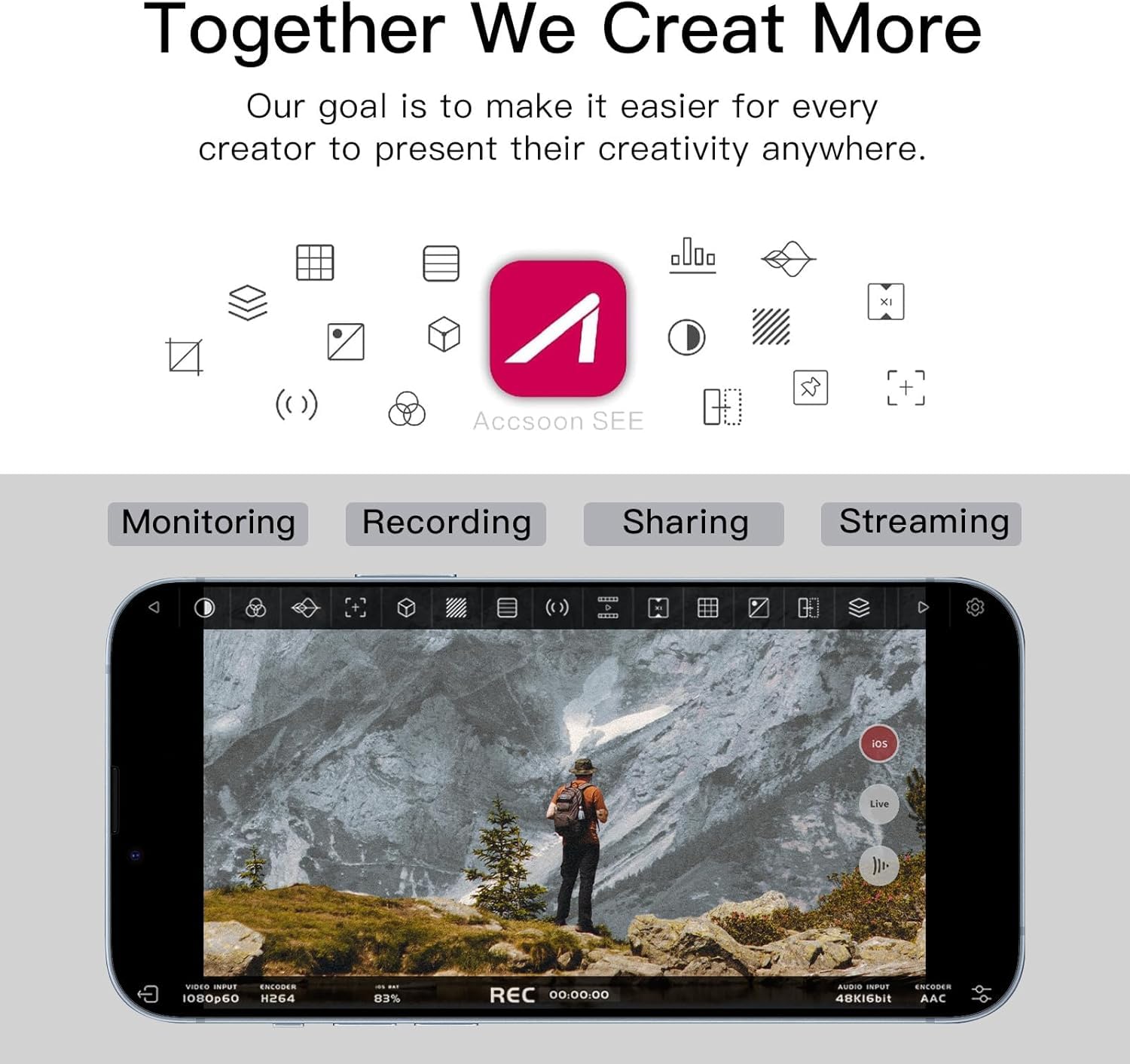 Accsoon Seemo Hdmi Video Transmission System For I-Phone&Ipad, Hdmi To Usb-C Video Transmitter Support 1080P 60Fps Video, Real-T