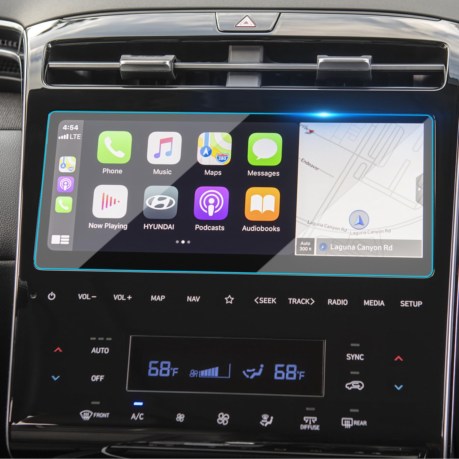 Ttcr Ii Compatible With Hyundai Tucson Screen Protector 2022 2024, For Santa Cruz Touchscreen Protector 10.25 Inch, For 2022 2024 Tucson Limited And Santa Cruz Limited Ultimate 10.25' Screen Protector