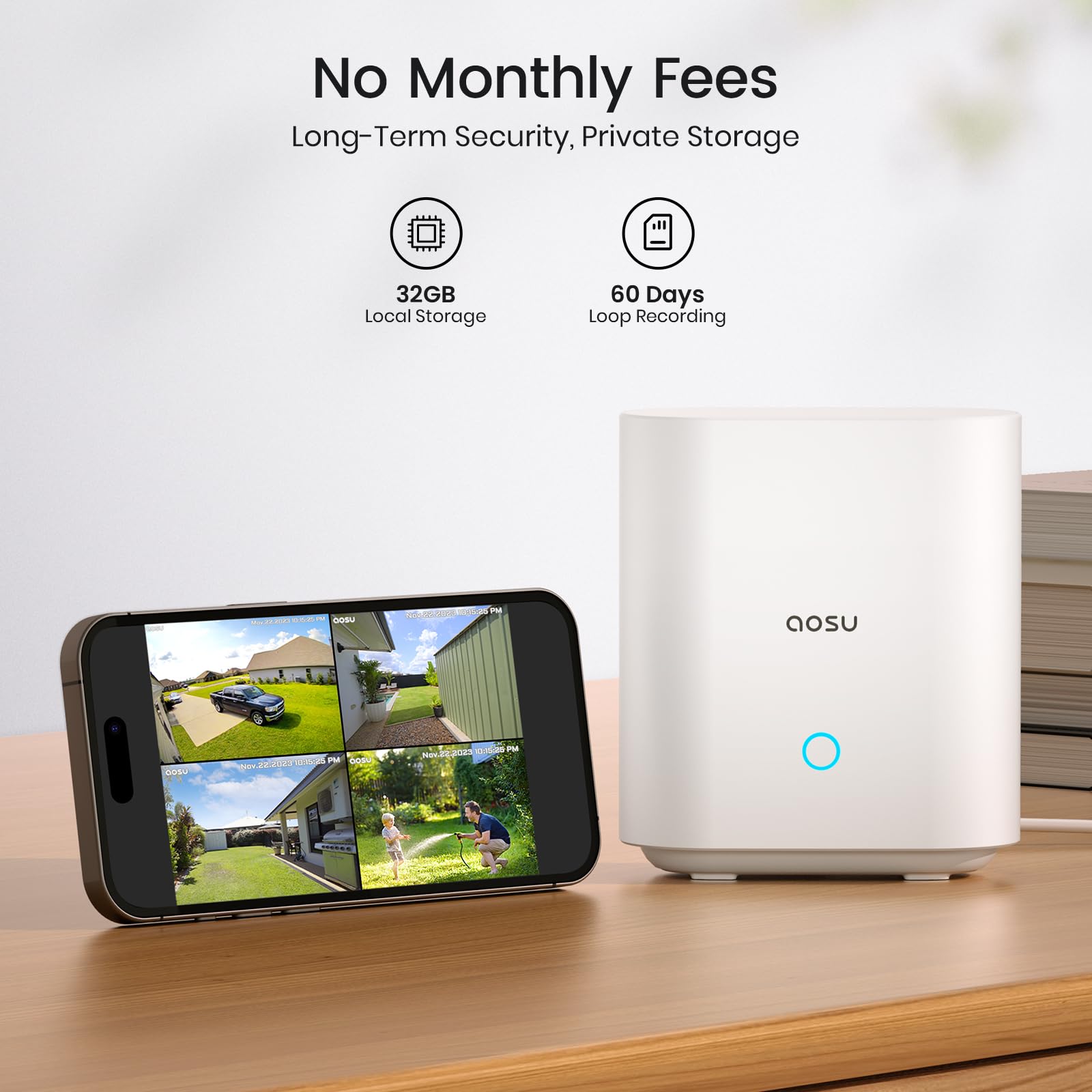 Aosu Solarcam Pro System Add On Camera � Expand Your System   Requires Homebase To Use (Not For Standalone Use)