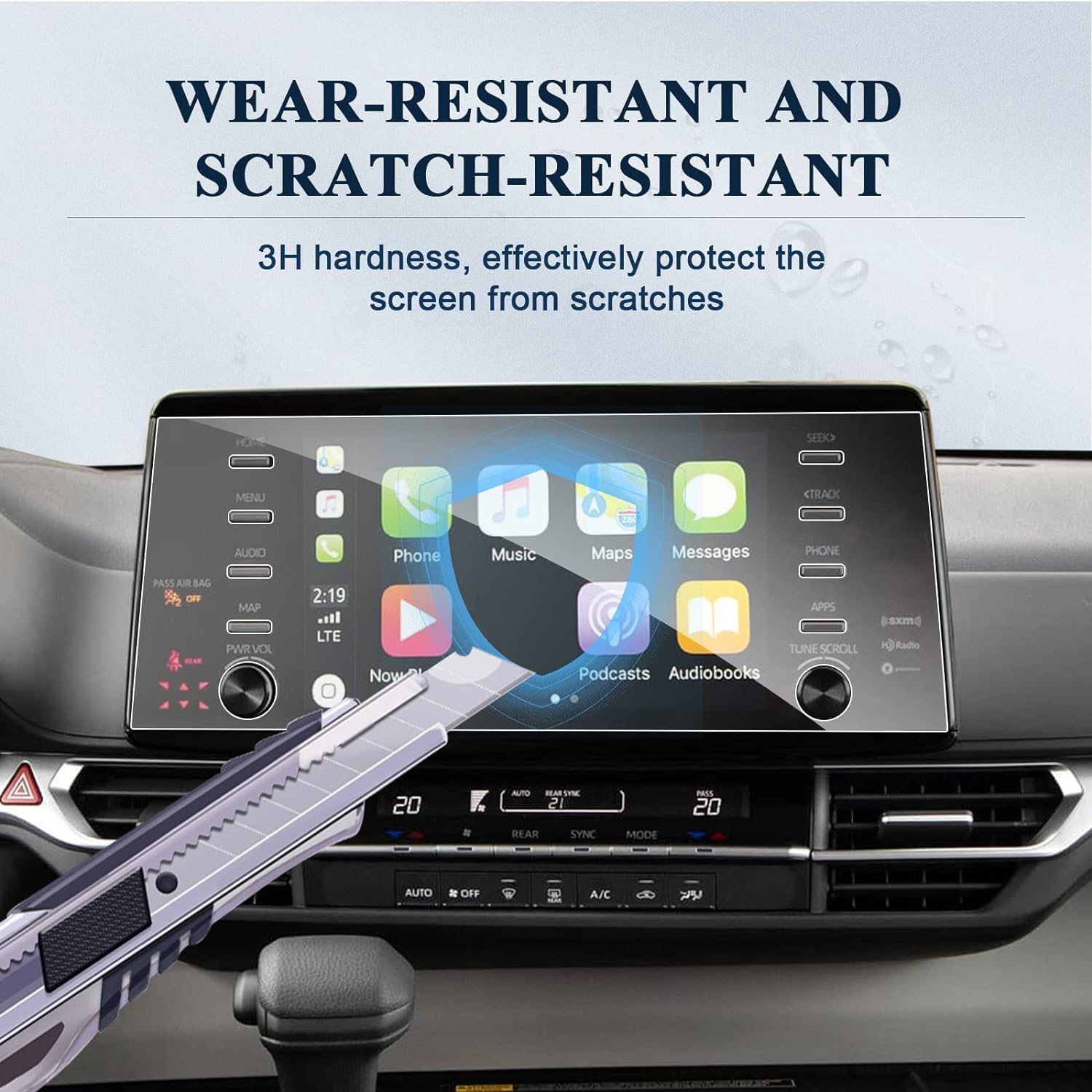 Bibibo [Upgraded For 2023 2024 Toyota Sienna Screen Protector Fit 2021 2022 2023 Toyota Sienna Xl40 Screen Display, 9 Inch Sienna Touchscreen 2Pcs Tpu Nano Protective Film 2023 2022 2024 Sienna