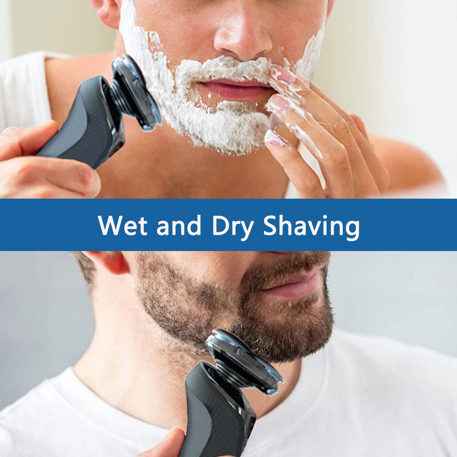 Gleway Sh50/52 Replacement Heads Compatible With Norelco Series 5000 Electric Shavers, New Upgrade Razor Replacement Blades Fit