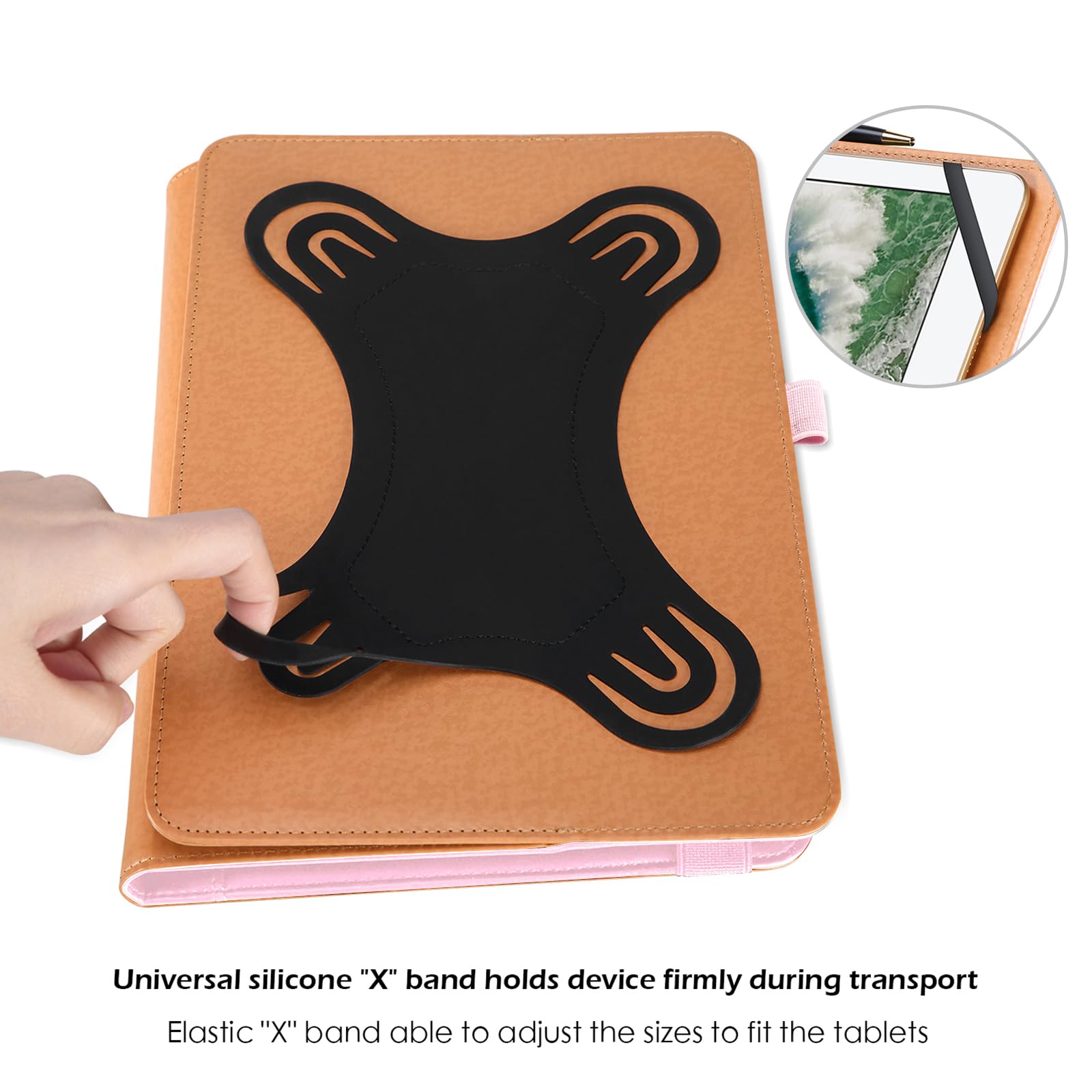 Procase Universal Tablet Case 9' 10.1' Inch, Stand Folio Tablet Case Protective Cover For 9' 9.7' 10' 10.1' Touchscreen Tablet With Multiple Viewing Angles And Pen Holder  Pink