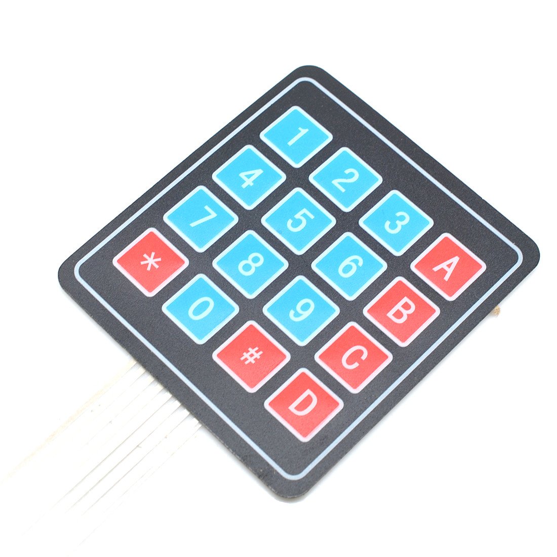 Oiyagai 5 Pcs 4X4 Membrane Switch Keypad Keyboard 4 * 4 16 Key Matrix Array Matrix Membrane Switch Keyboard For Robot Arduino Es