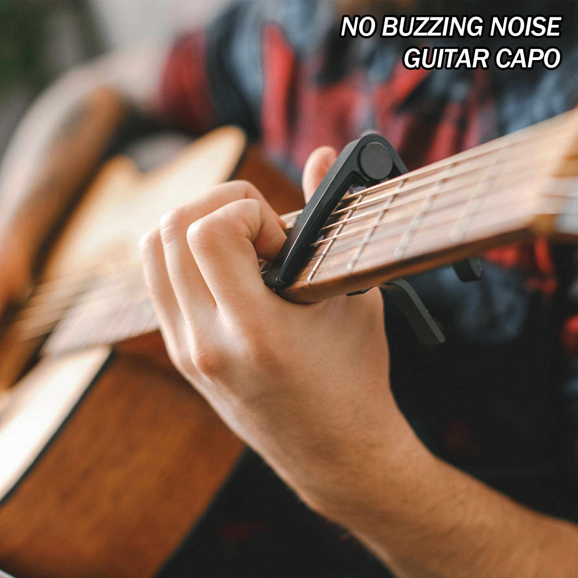 Capo,Guitar Capo For Acoustic Electric Guitar (8 Pack Black)