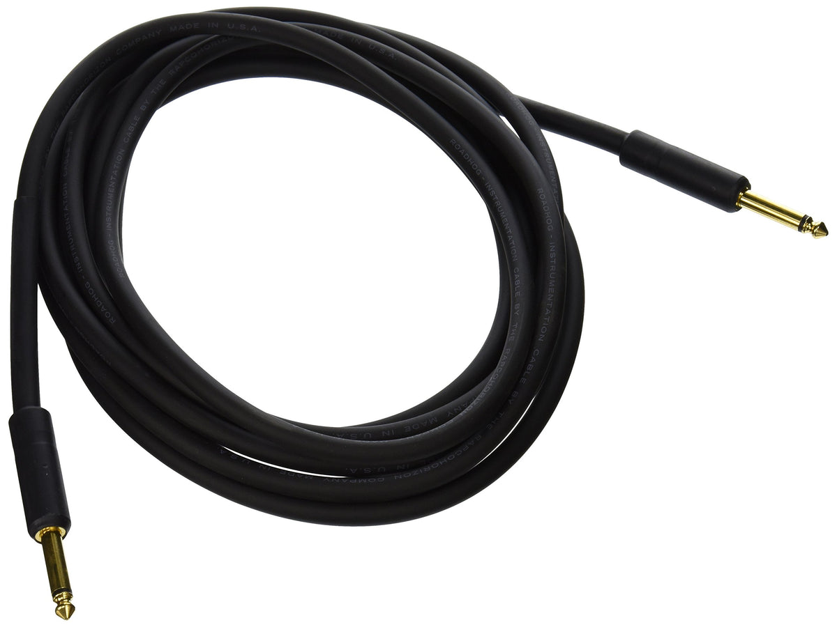 Rapco Horizon Hog 15B Roadhog Series Instrument Cable Gold Connectors 15 Feet