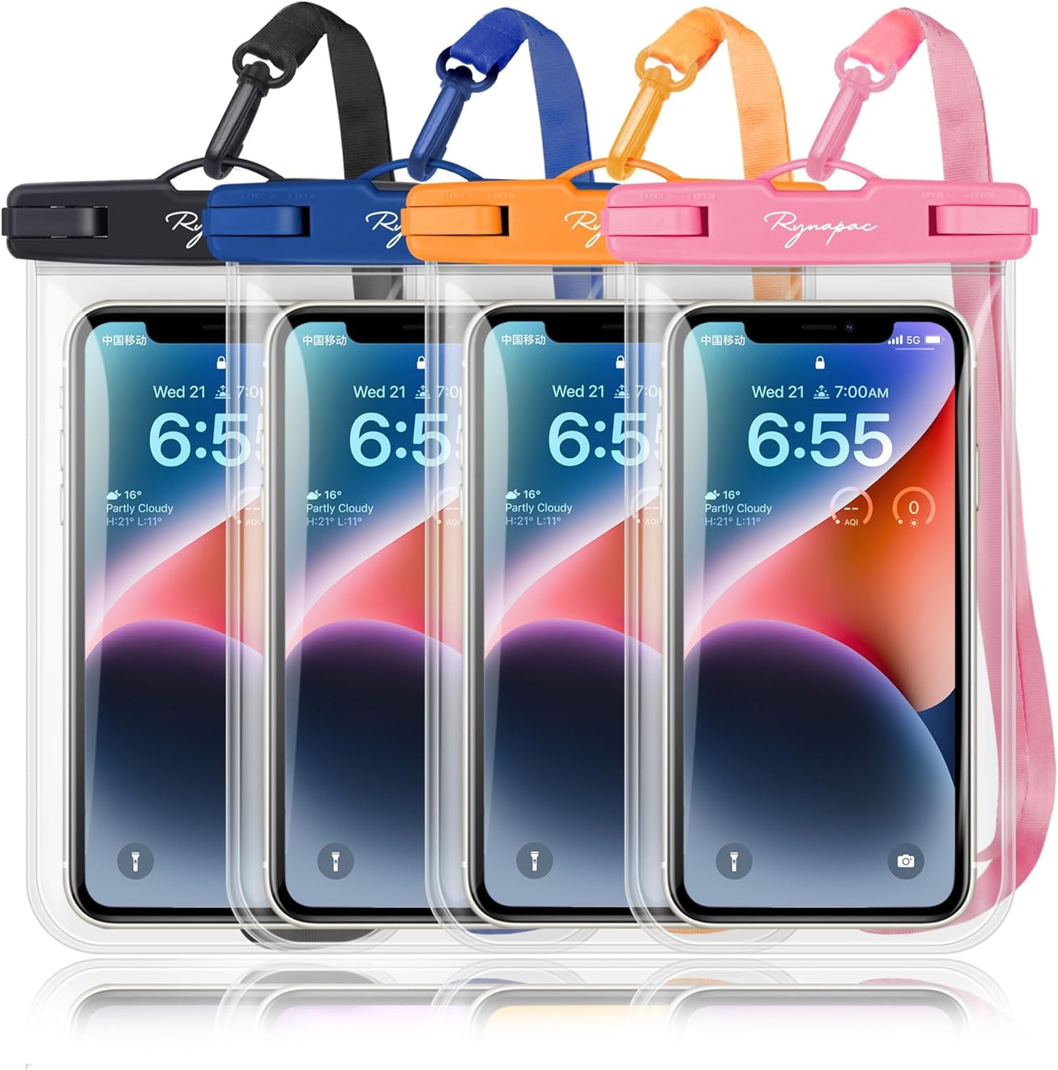 Universal Waterproof Phone Pouch Bag   4Pack, Waterproof Case Compatible With Iphone 14 Pro Max/13/12/11/Xr/X/Se/8/7, Galaxy S22