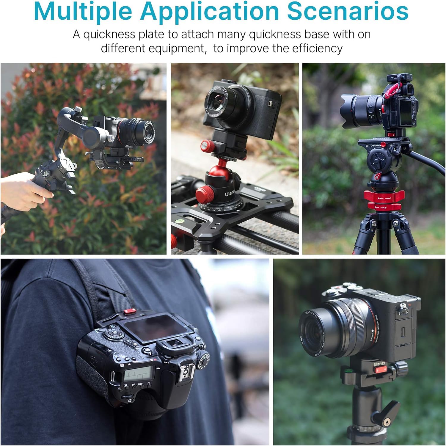 Upgrade Claw Quick Release Plate Camera Mount W Arca Swiss Slot, Dslr Stabilizer Adapter Compatible With Sony/Nikon/Canon Camera