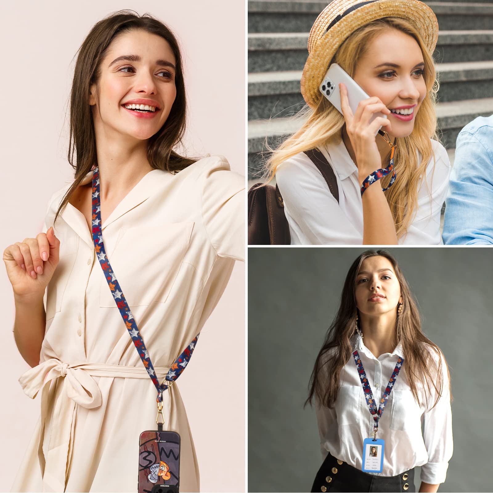 Dutyway Phone Lanyards, Wrist Lanyards For Keys, Adjustable Shoulder Neck Strap,Universal Crossbody Cell Phone Lanyard For Iphon