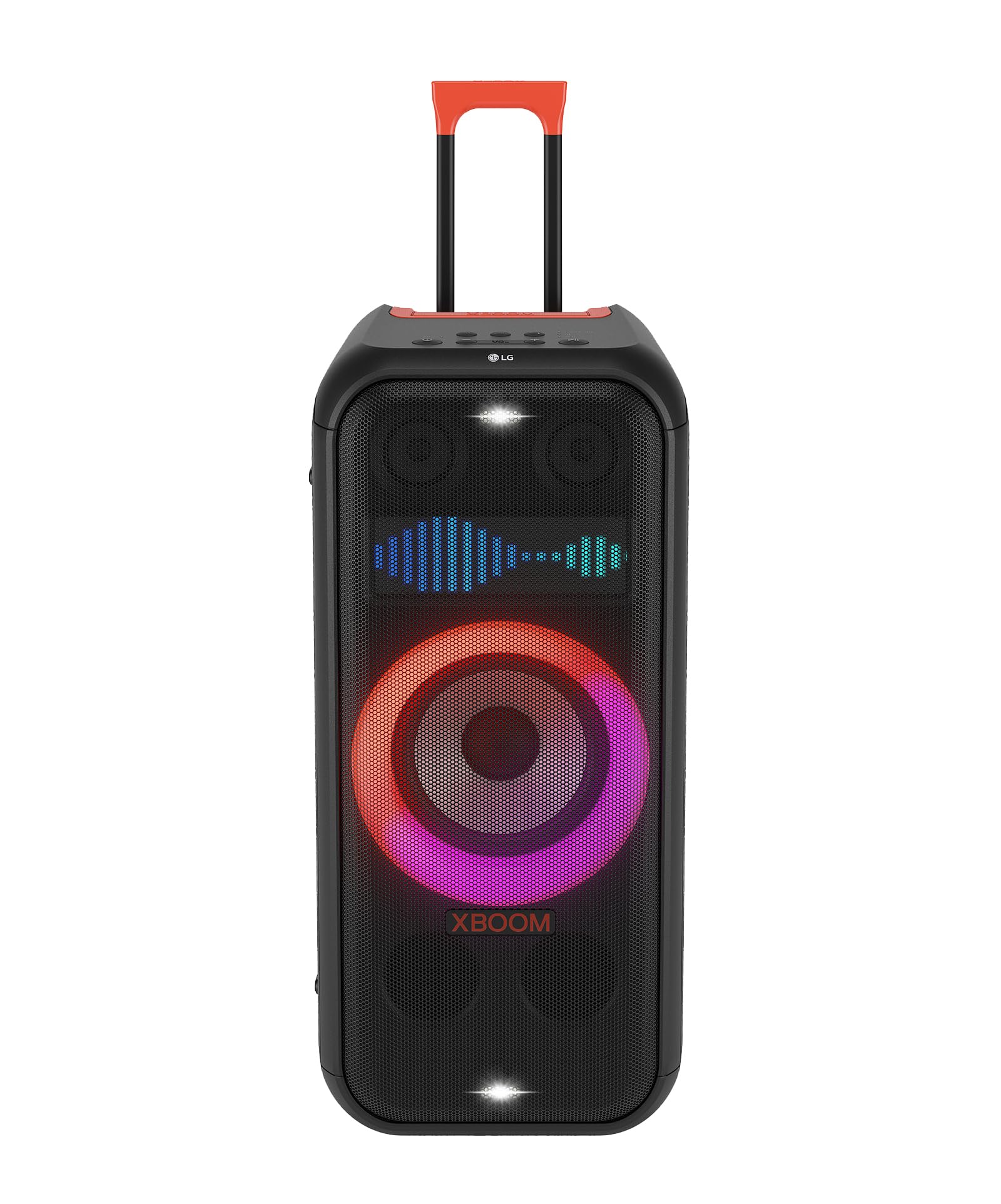 LG XBOOM XL7 Portable Tower Speaker with 250W of Power and Pixel LED Lighting with up to 20 Hrs of Battery Life,Black