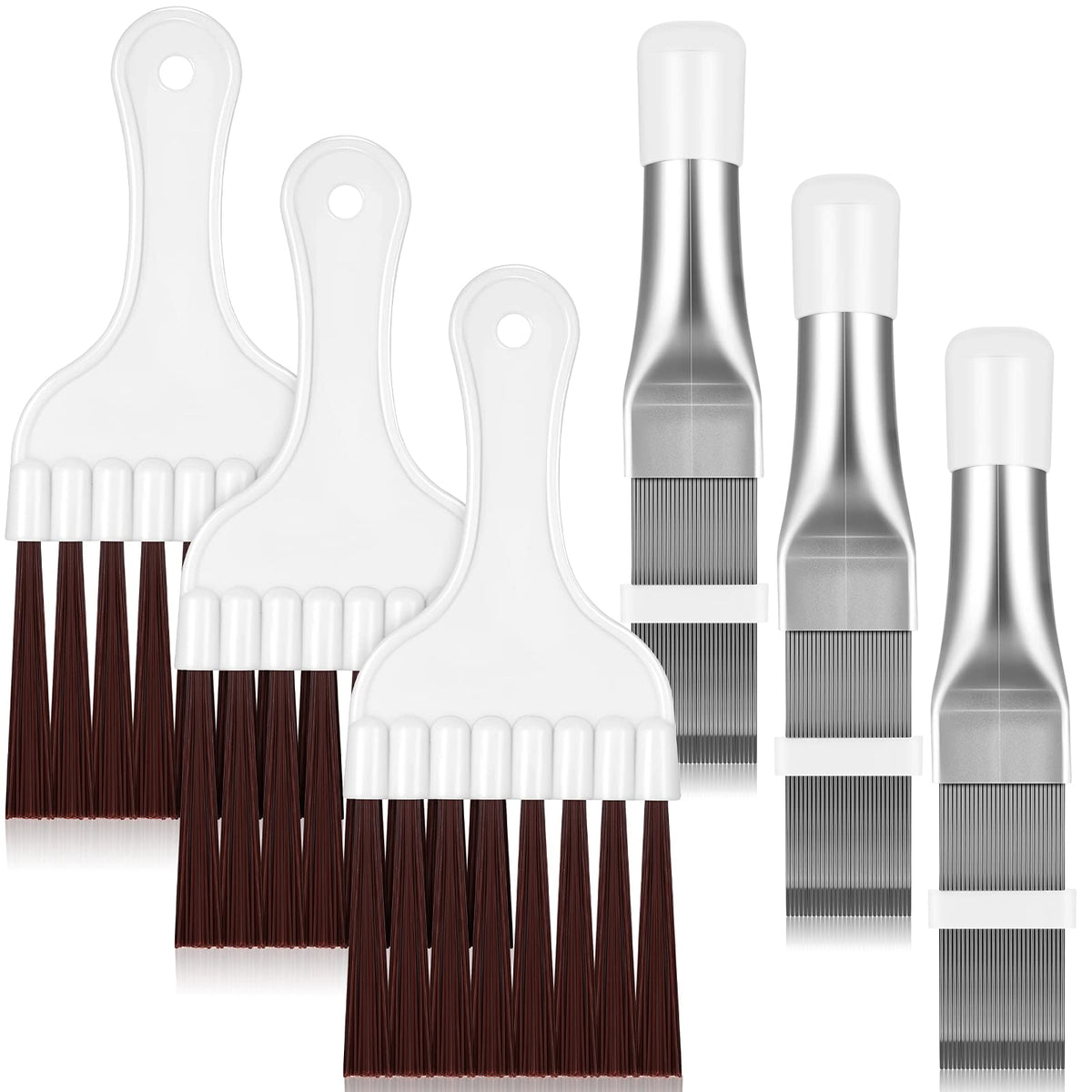 Air Conditioner Condenser Fin Comb, Fin Cleaning Brush Air Conditioner Fin Cleaner Refrigerator Coil Cleaning Whisk Brush Metal