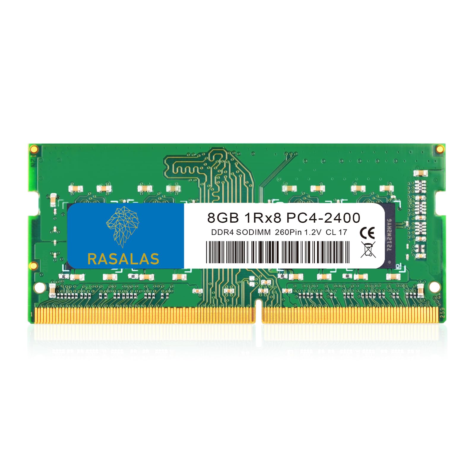 Rasalas 8Gb Ddr4 2400Mhz (Ddr4 2400) Pc4 19200 (Pc4 2400T) Non Ecc Unbuffered 1.2V Cl17 1Rx8 Single Rank 260 Pin Sodimm Laptop M