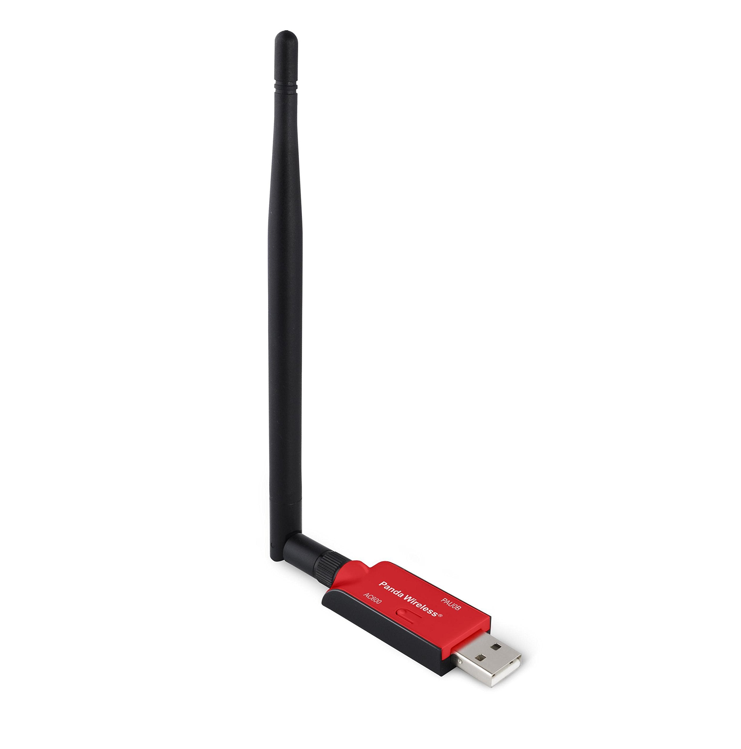 Panda Wireless Pau0B Ac600 Dual Band (2.4Ghz And 5Ghz) Wireless N Usb Adapter W/High Gain Antenna   Windows 7/8/8.1/10/11, Chrom