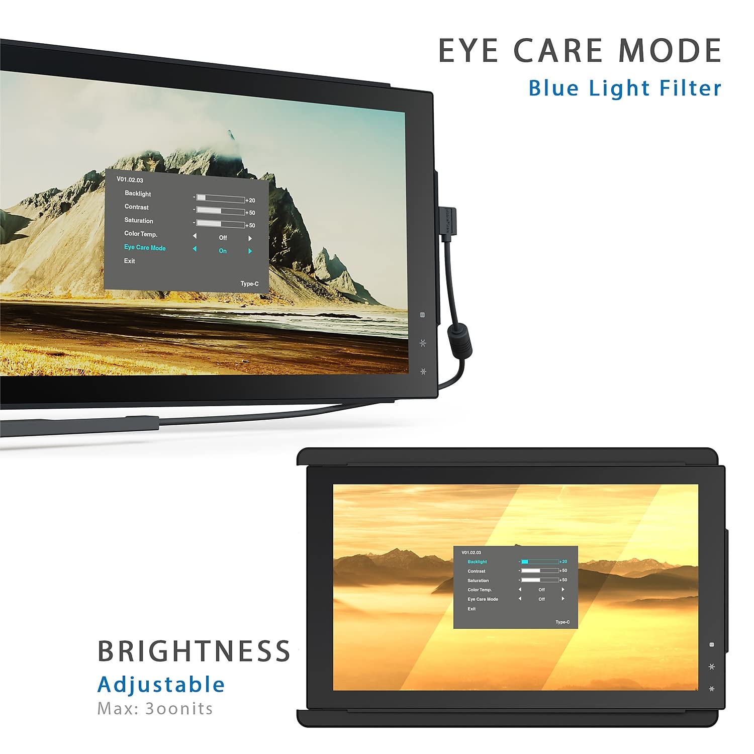 Mobile Pixels Trio Max Portable Monitor, 14 Full Hd Ips Dual Triple Monitor For Laptops, Usb C/Usb A Portable Screen,Windows/M