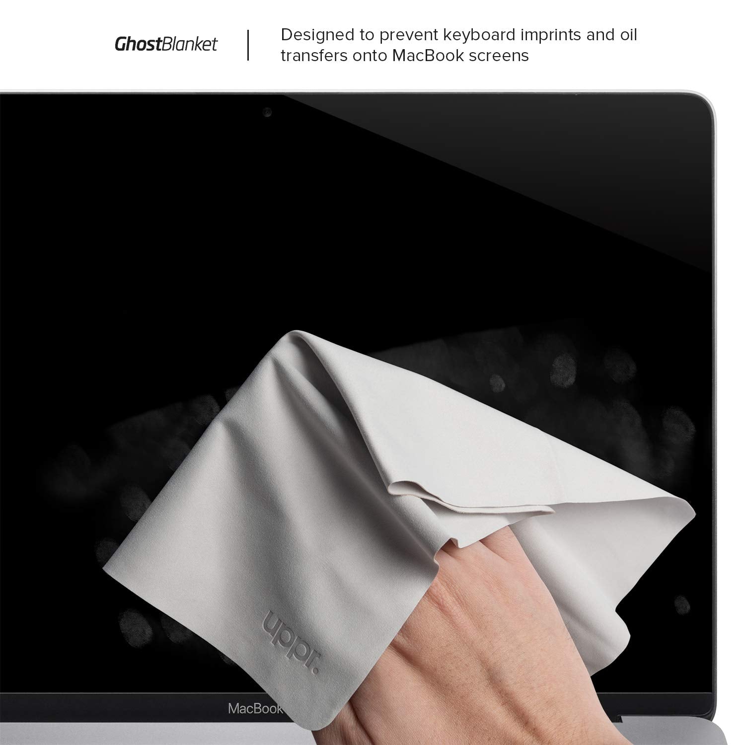 Uppercase Ghostblanket Screen Keyboard Imprint Protection Microfiber Liner And Cleaning Cloth 15'' Compatible With Macbook Pro 1
