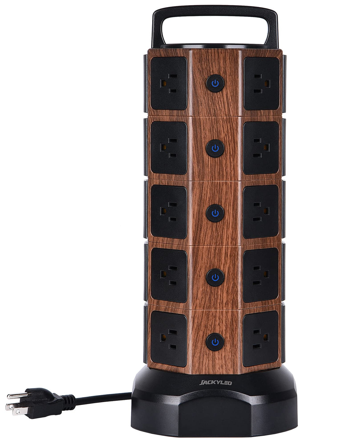 Power Strip Tower Surge Protector 1050J, Jackyled 20 Ac Outlets 6 Usb Ports, 13A Desktop Electrical Charging Station, 6.5Ft Heav