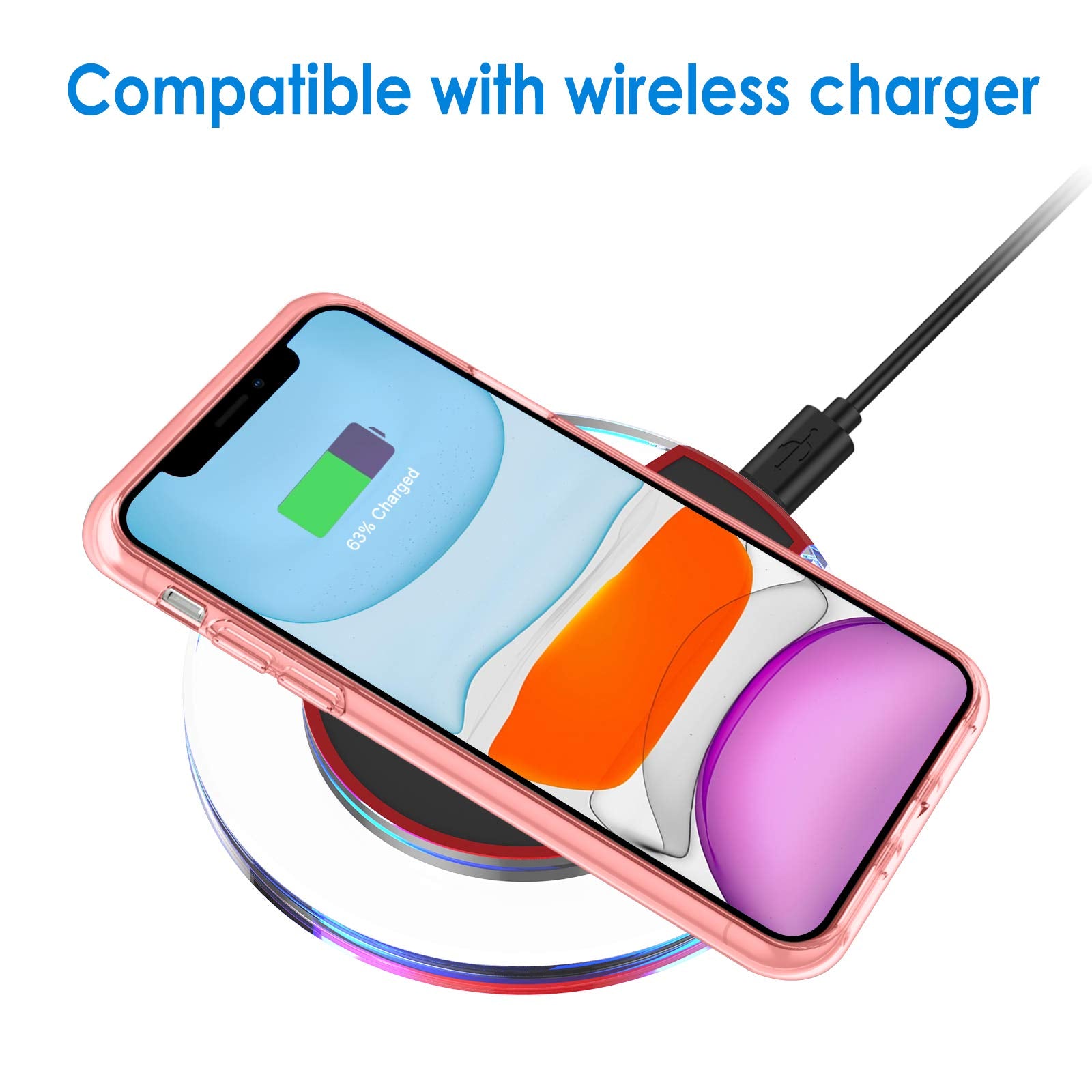 Jetech Case For Iphone 11 (2019) 6.1 Inch, Shockproof Bumper Cover, Anti Scratch Clear Back (Rose Gold)