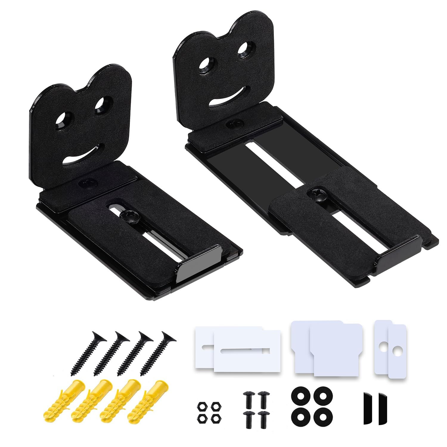 Suixing Adjustable Soundbar Mount, Universal Sound Bar Wall Brackets Works With Most Sound Bar Mounts, Length Adjustable 3.4'' 5