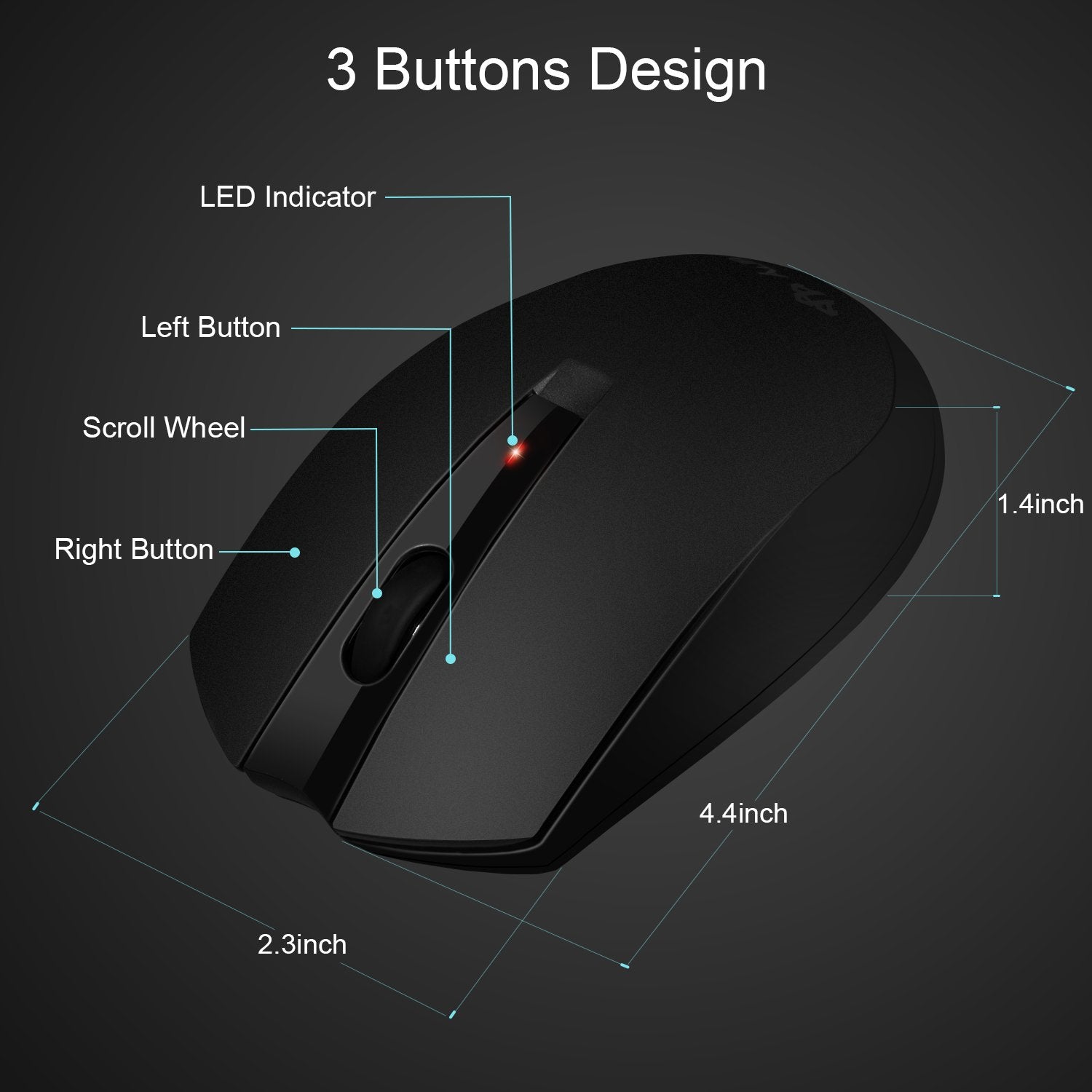 Type C Wireless Mouse, Aurtec 2.4Ghz Usb-C Wireless Mice For Laptop And More Usb-C Devices