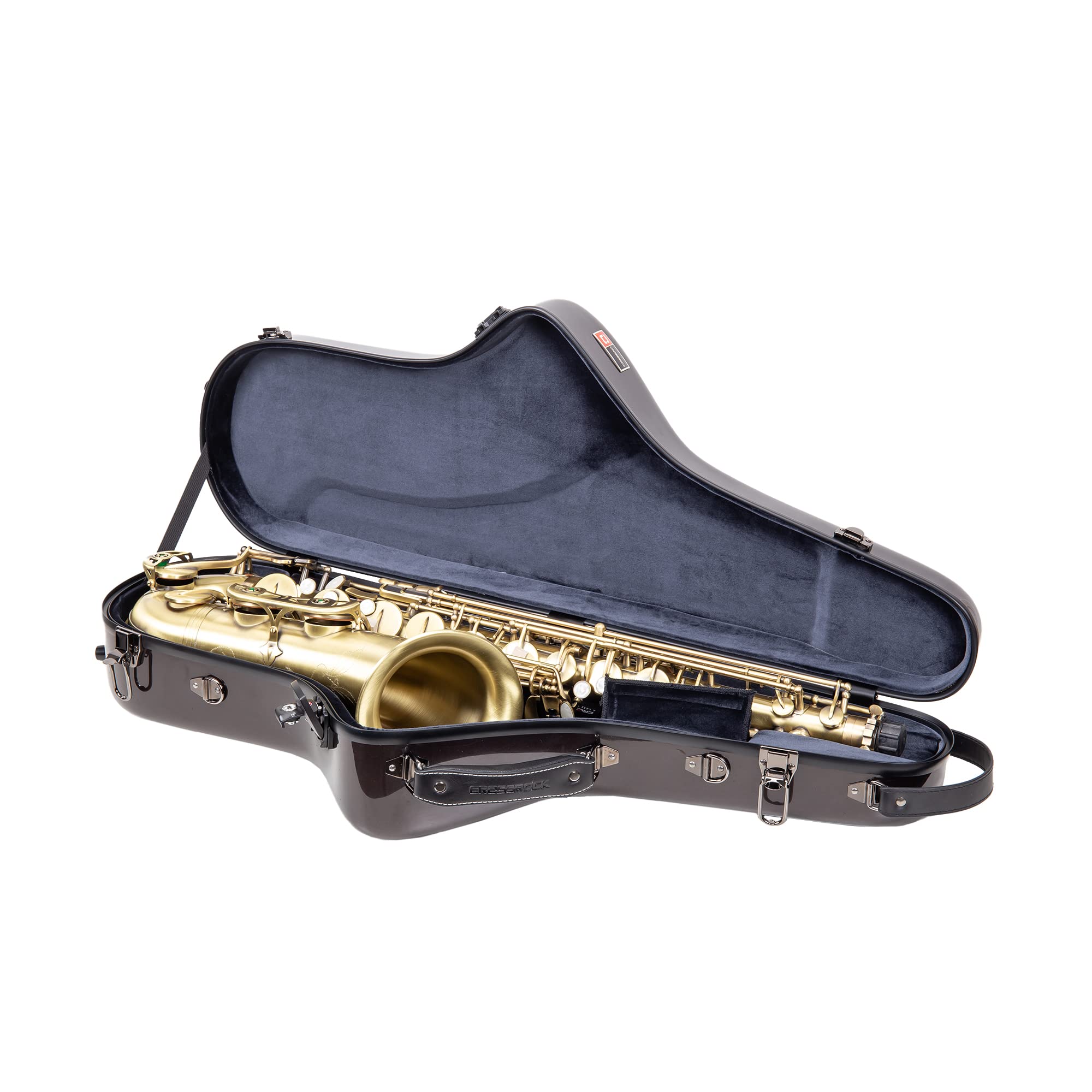 Crossrock Pro Grade Tenor Saxophone Case | Space Gray, Tsa Lock, Stylish & Elite Protection, Detachable Straps, Accessory Pocket