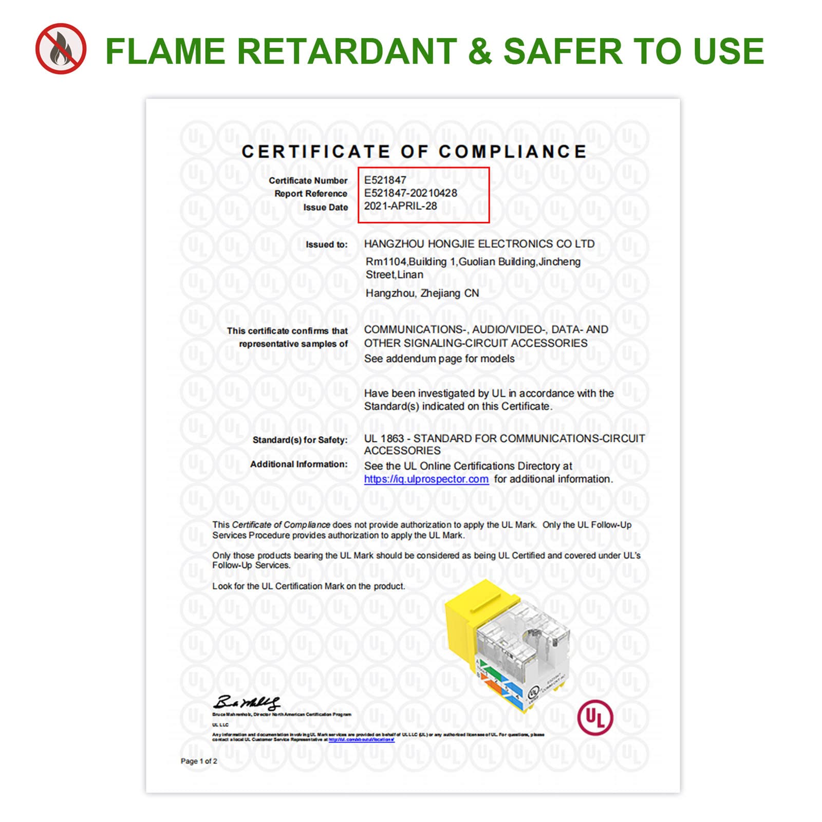 Vce Rj45 Cat6 Keystone Jacks Slim Profile Ul Listed 25 Pack, 90 Degree Ethernet Punch Down Keystone Jack Adapter In Yellow