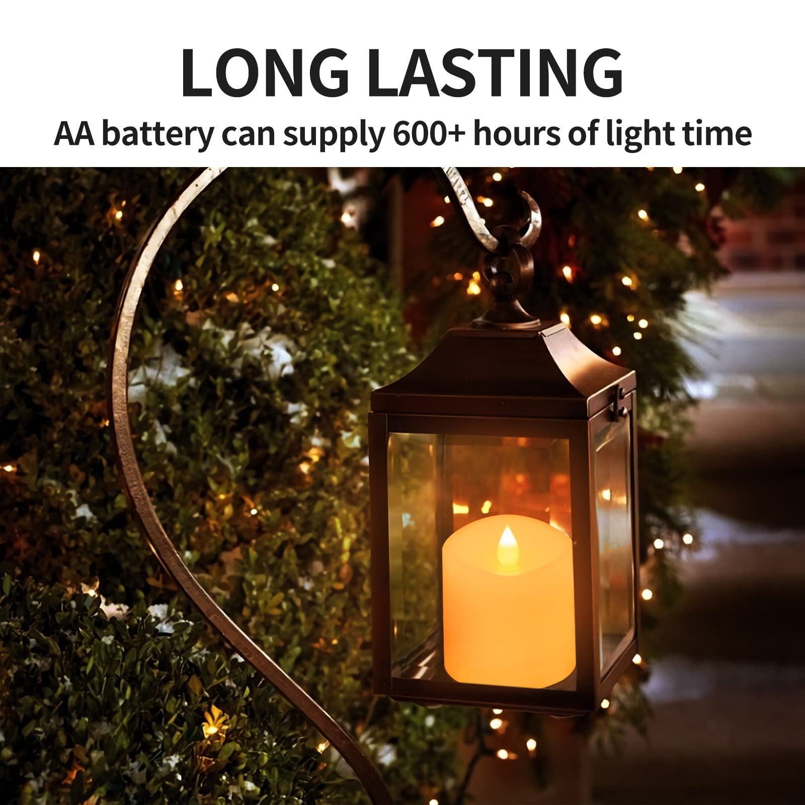 Asldoiweh 3X3 Flameless Candles Set Of 1, 2Aa Battery Life 600 Hours Battery Candles Flickering With Timer, 3 Inch Flameless Can